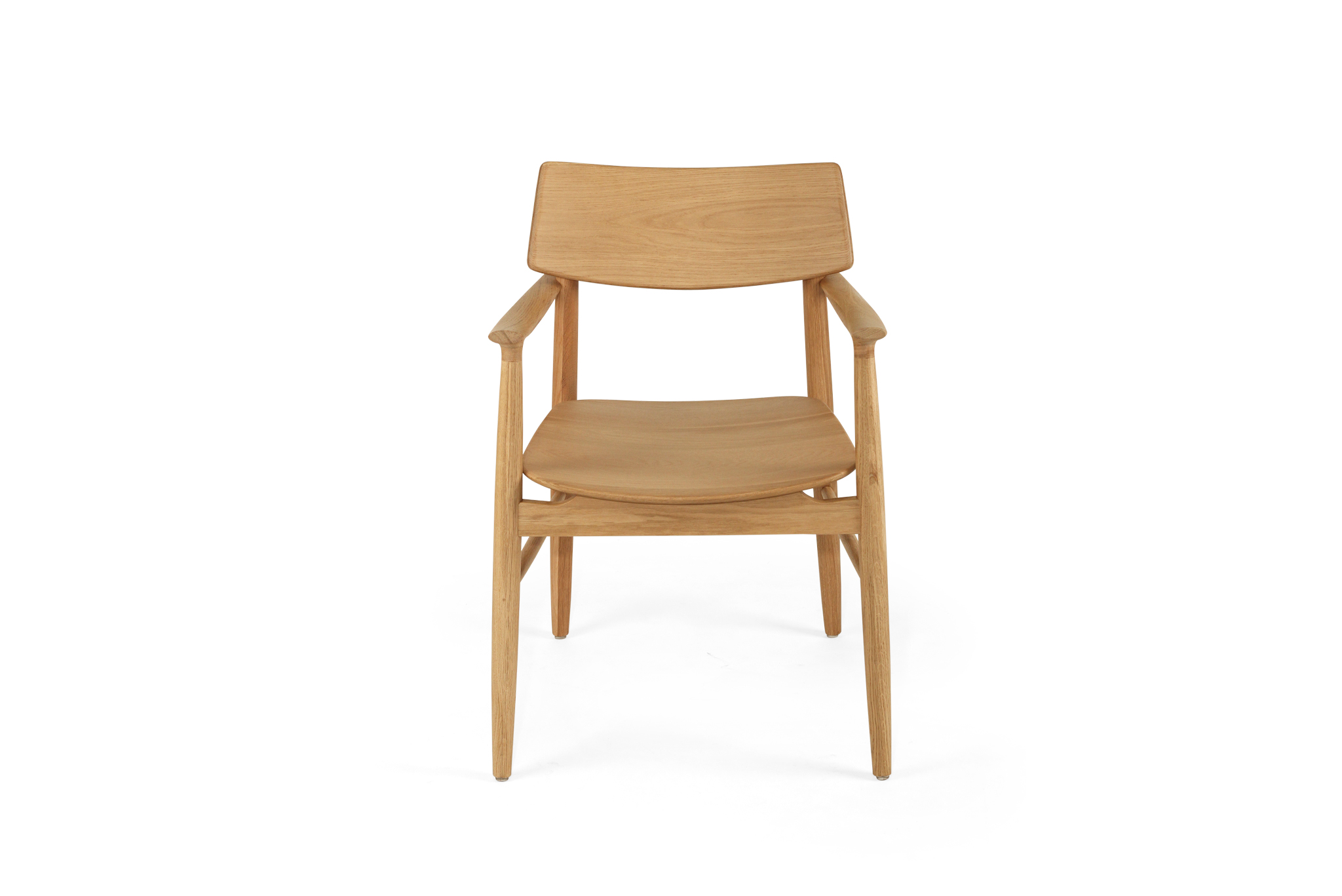 Harlow Dining Armchair - Natural with Timber Seat - Image 4