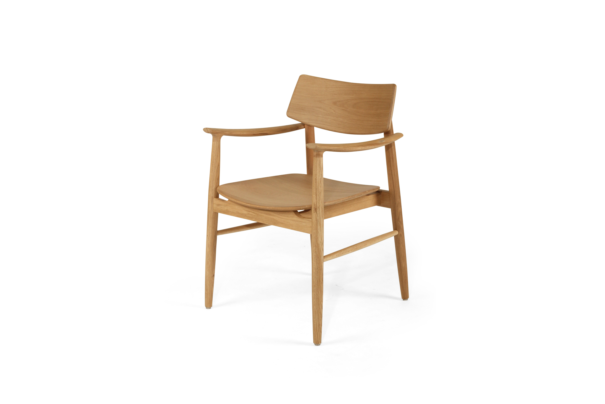 Harlow Dining Armchair - Natural with Timber Seat - Image 5