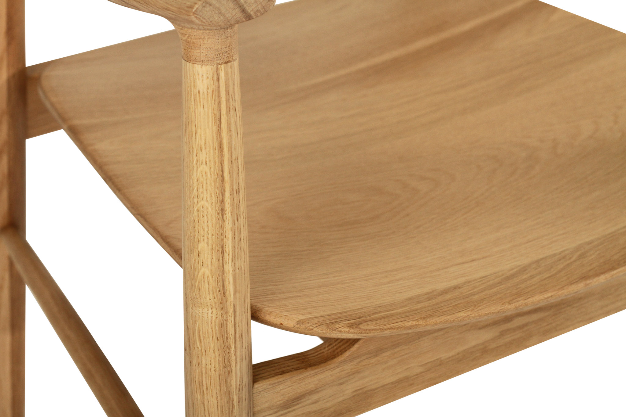 Harlow Dining Armchair - Natural with Timber Seat - Image 9