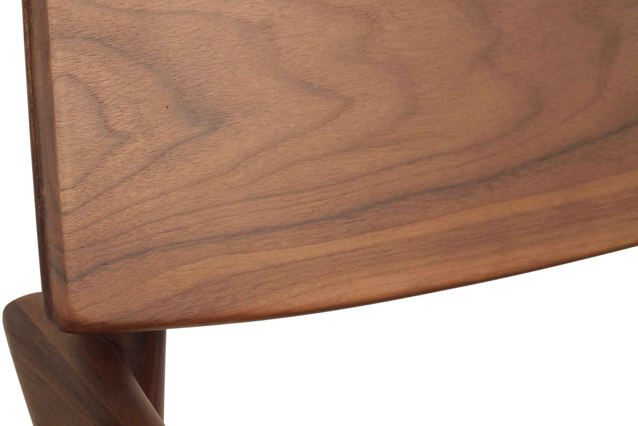 Harlow Dining Armchair - Walnut with Timber Seat - Image 11