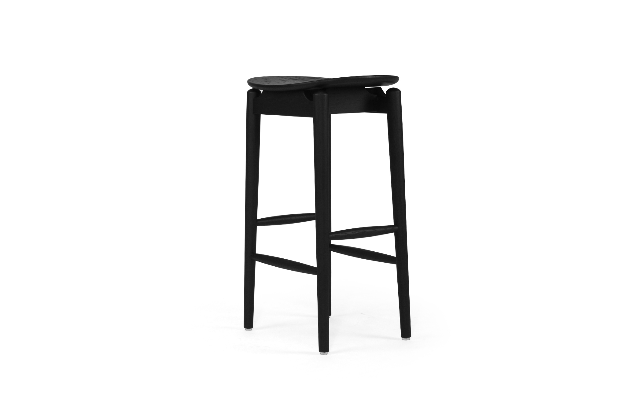 Harlow Backless Counter Stool - Black