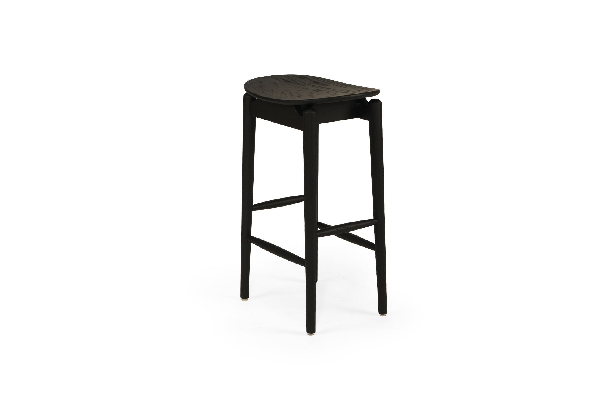 Harlow Backless Counter Stool - Black - Image 5