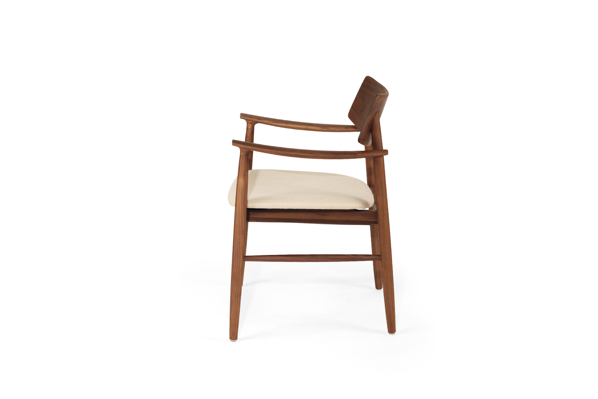 Harlow Dining Armchair - Walnut - Image 6