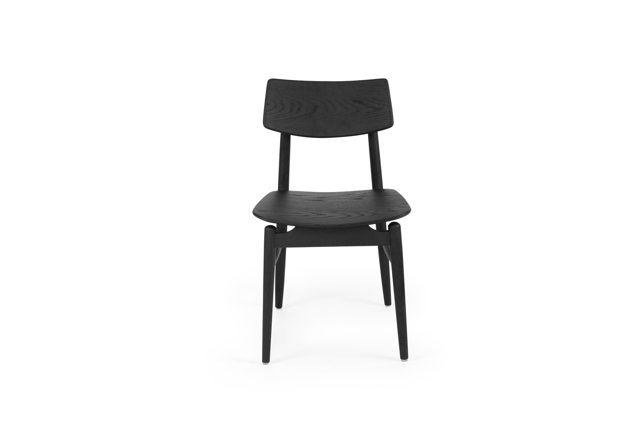 Harlow Dining Chair - Black with Timber Seat - Image 3