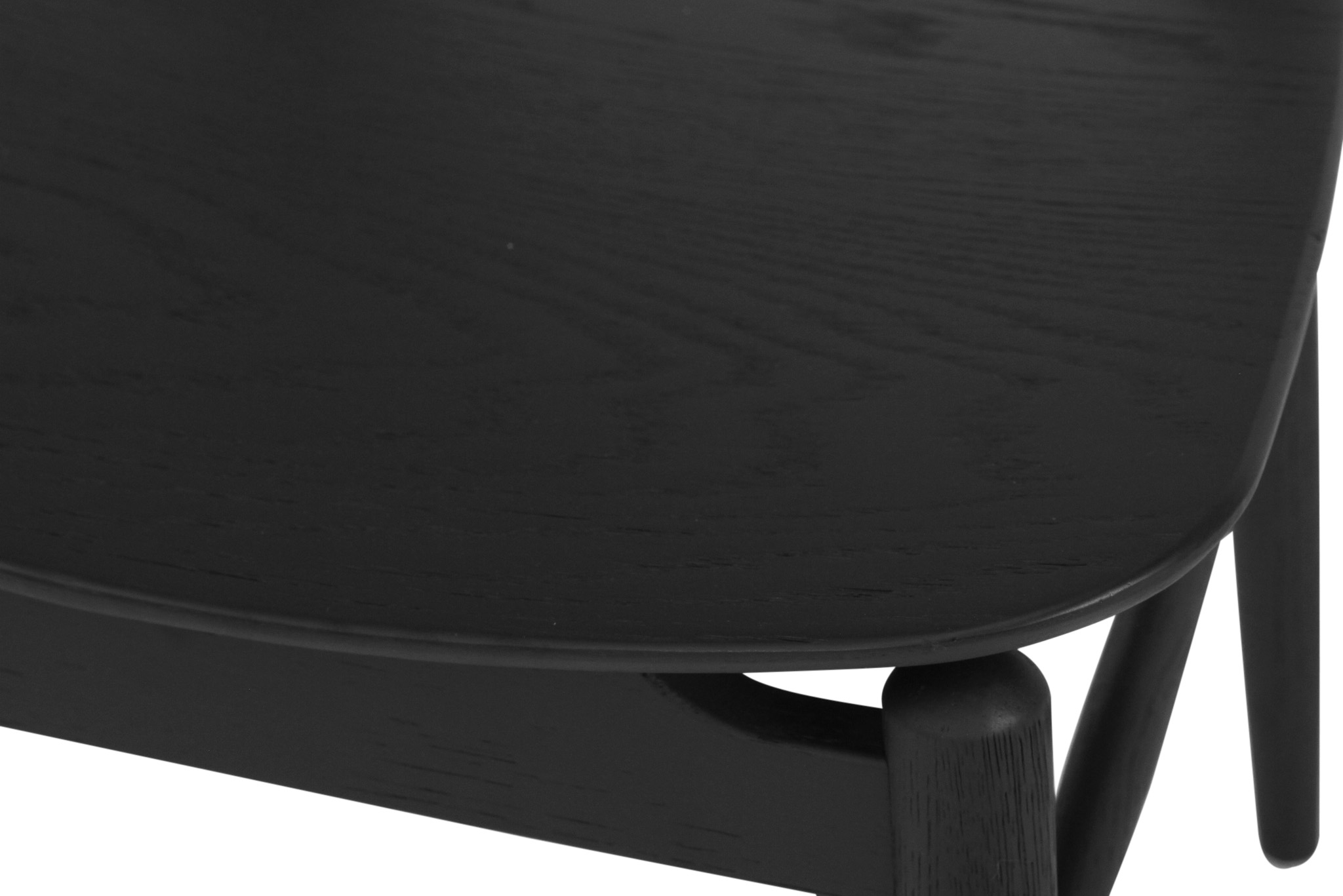 Harlow Dining Chair - Black with Timber Seat - Image 8
