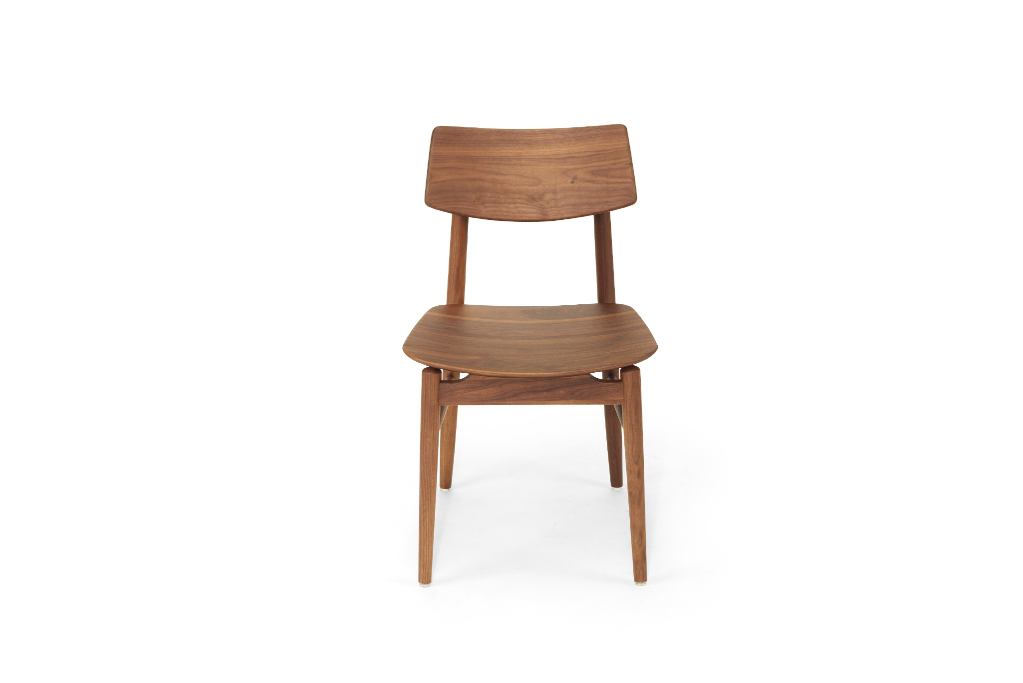 Harlow Dining Chair - Walnut with Timber Seat - Image 4