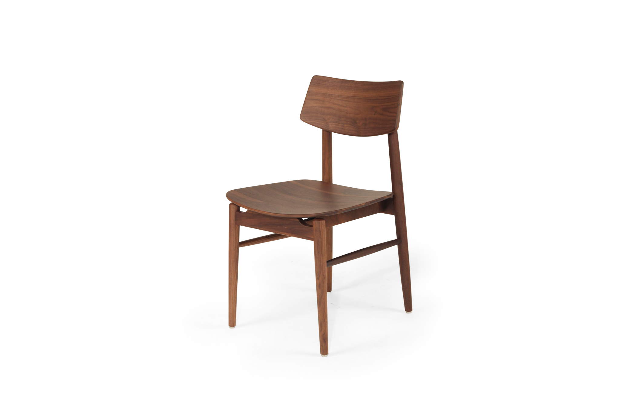 Harlow Dining Chair - Walnut with Timber Seat - Image 5