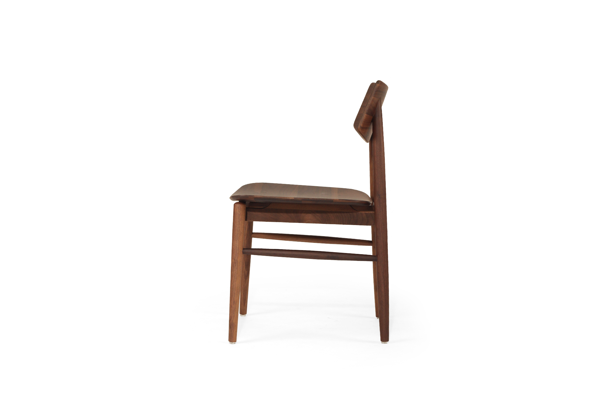 Harlow Dining Chair - Walnut with Timber Seat - Image 6