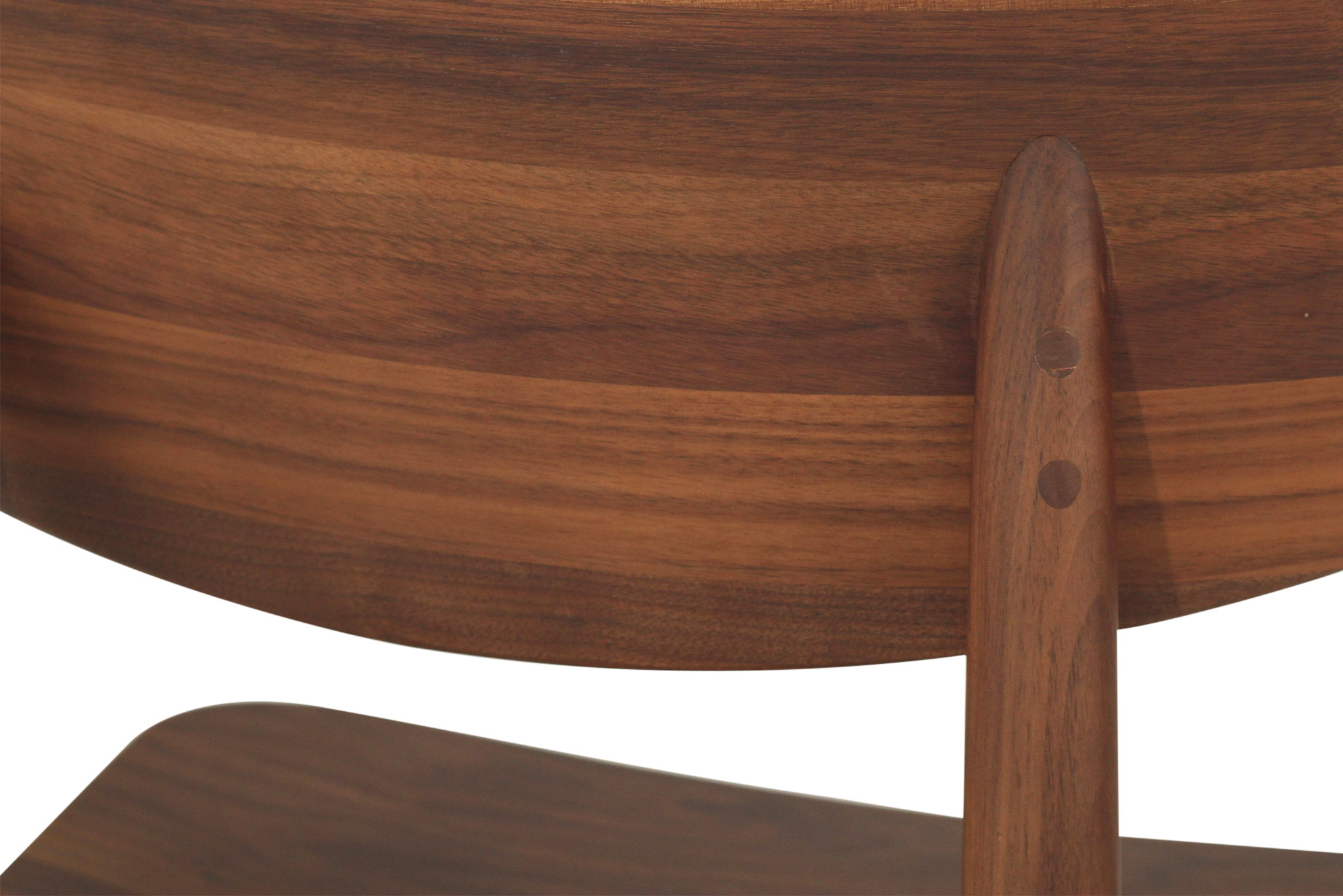 Harlow Dining Chair - Walnut with Timber Seat - Image 9