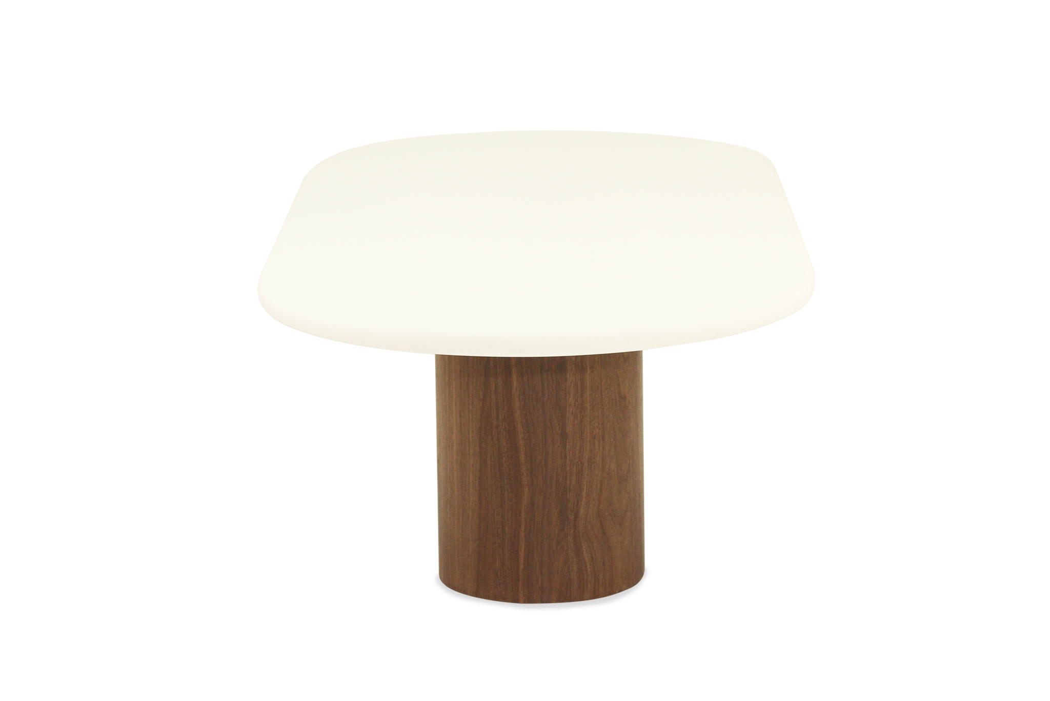 Harlow Oval Coffee Table - 150cm - Walnut Base - Image 7