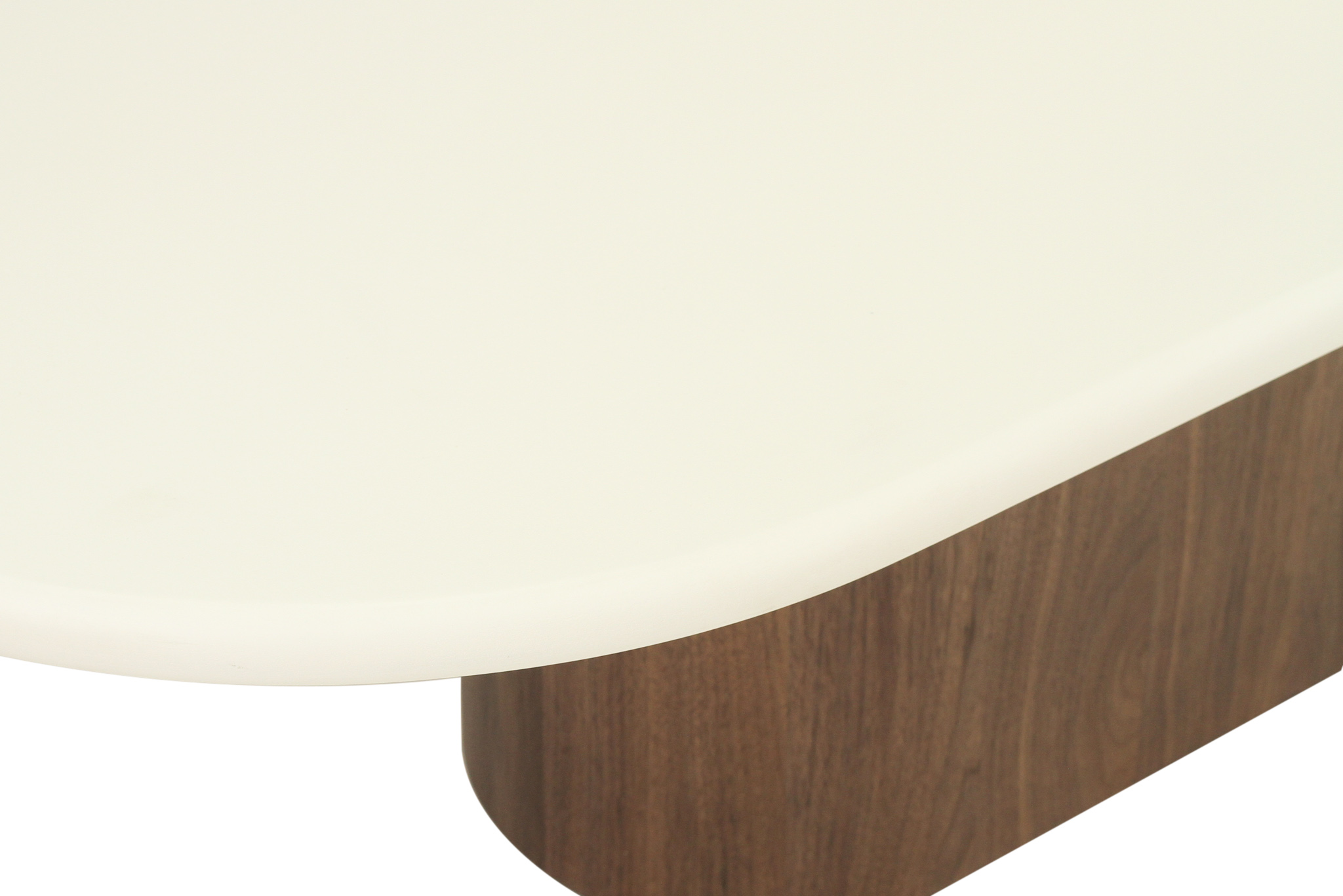 Harlow Oval Coffee Table - 150cm - Walnut Base - Image 8