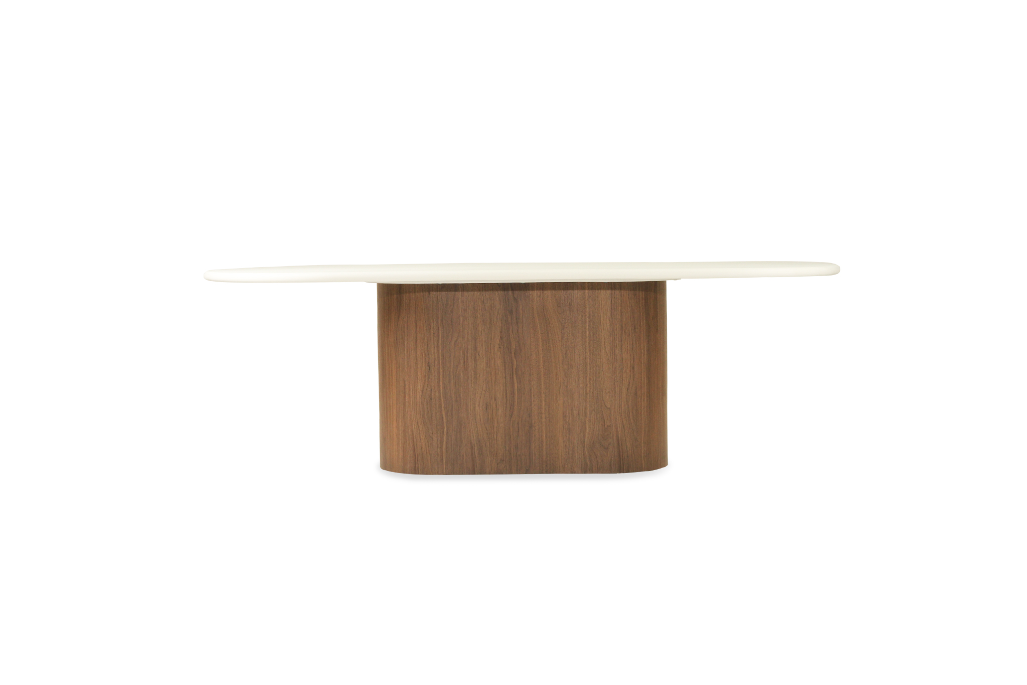 Harlow Oval Dining Table - 280cm  - Walnut Base - Image 3