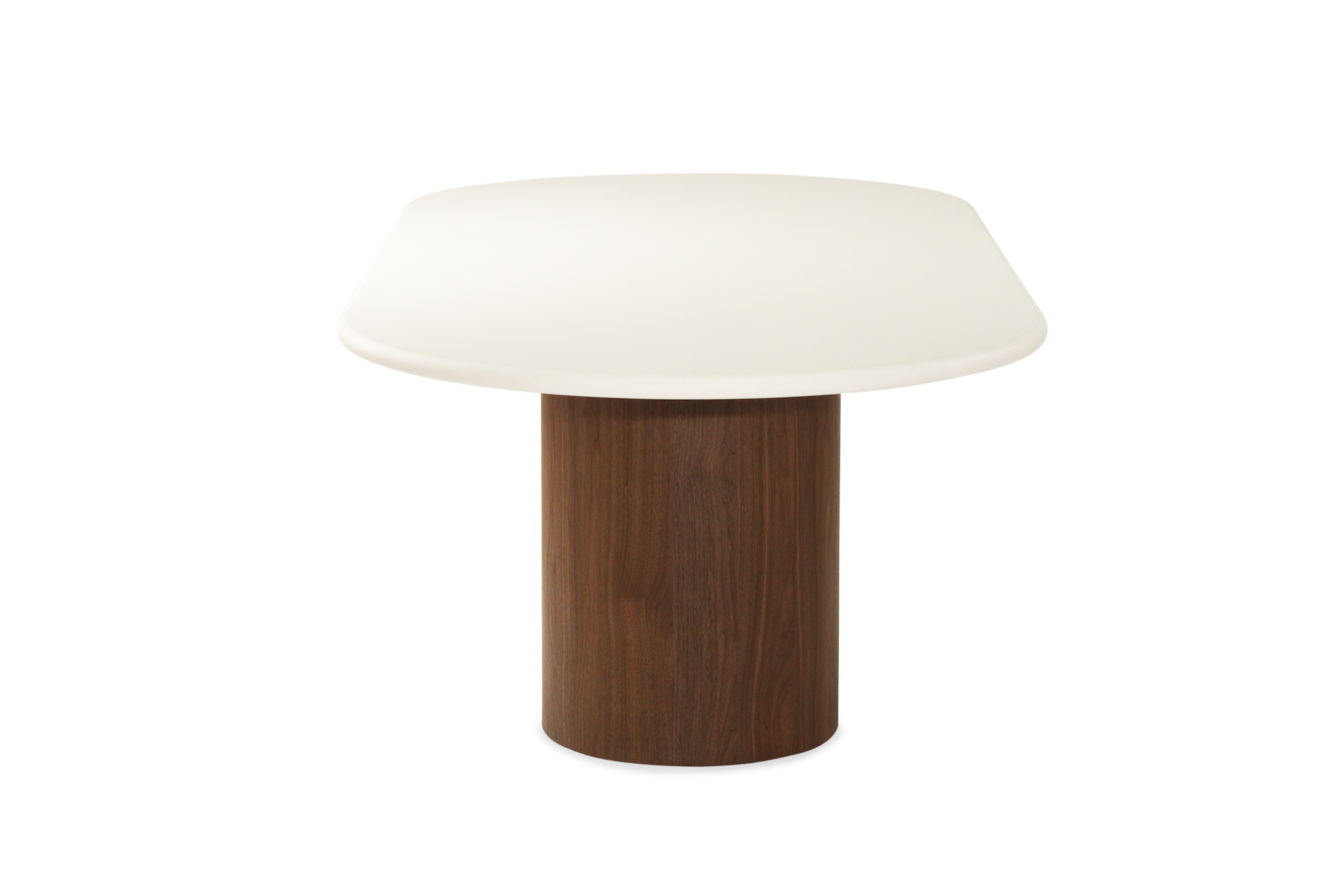 Harlow Oval Dining Table - 280cm  - Walnut Base - Image 7