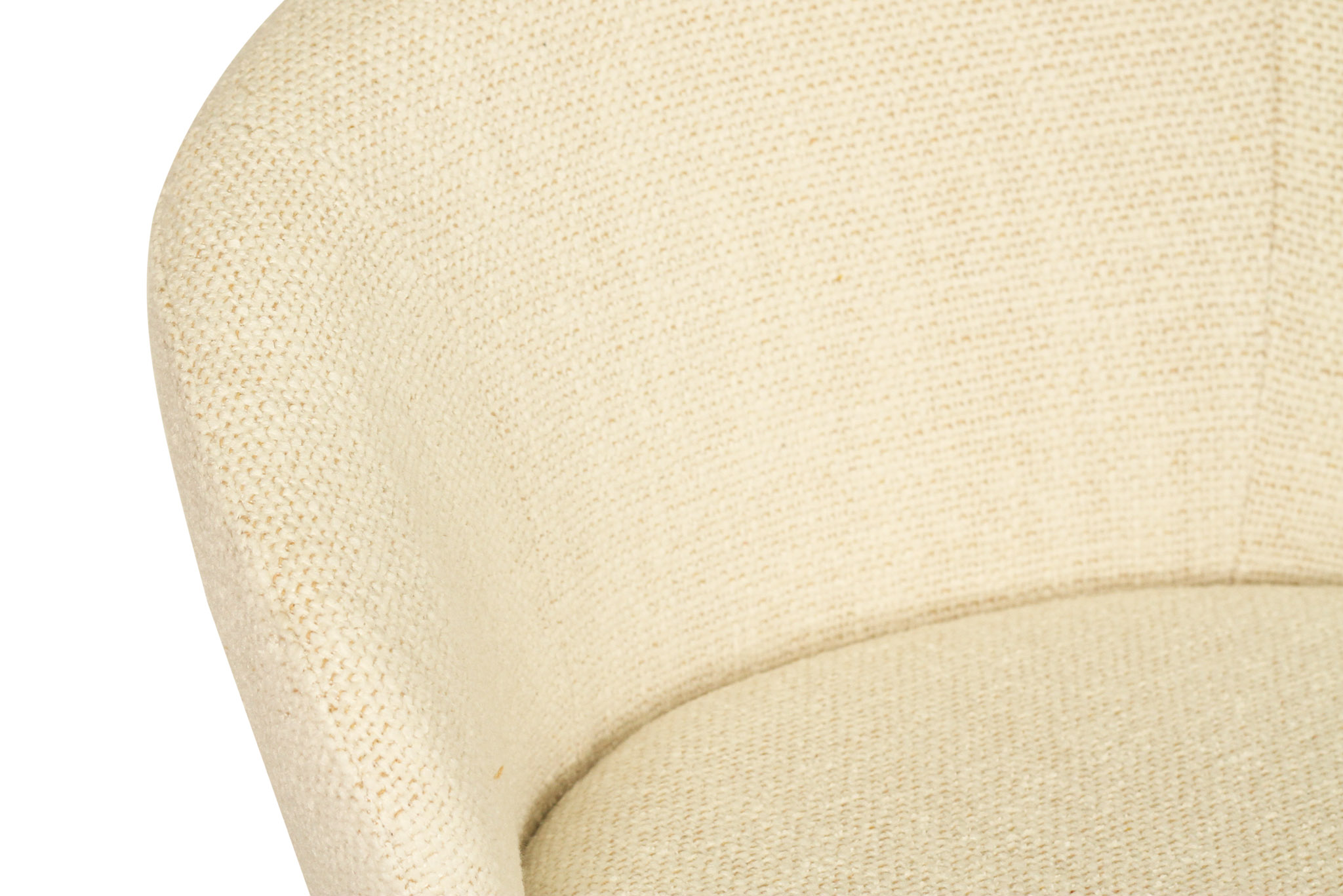 Anders Counter Stool - Natural Upholstery with White Legs - Image 9