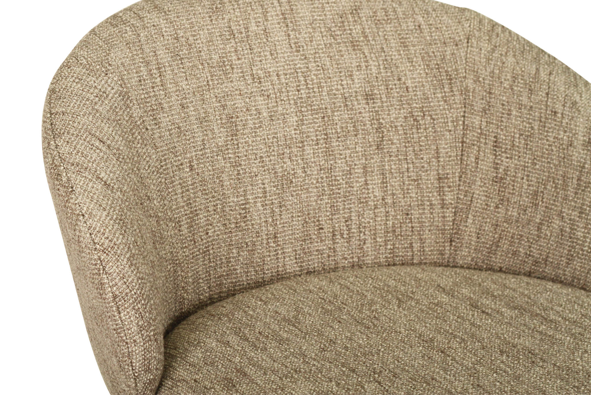 Anders Counter Stool - Pebble Upholstery with White Legs - Image 9