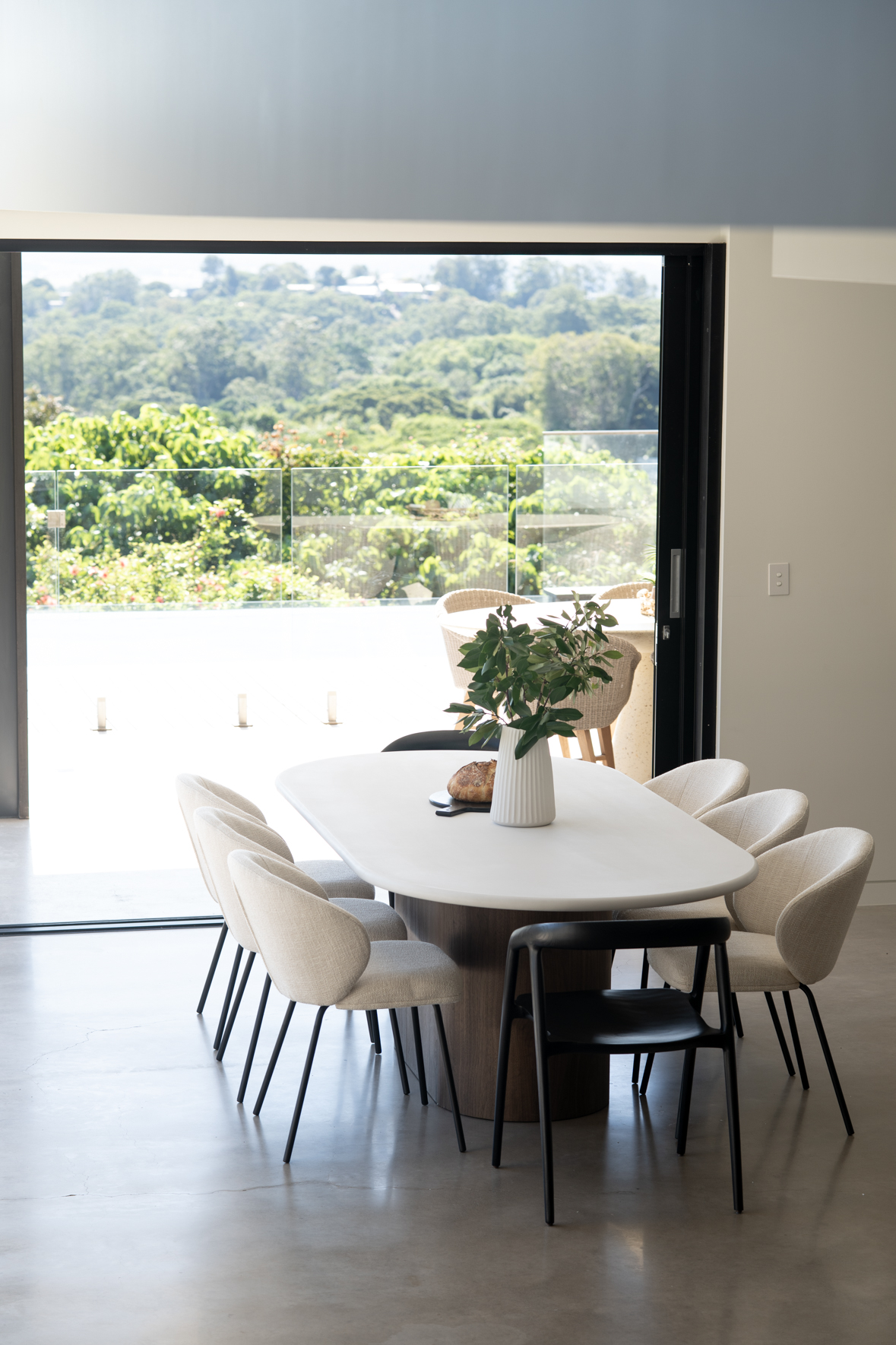 Anders Dining Chair - Natural Upholstery with Black Legs - Image 19