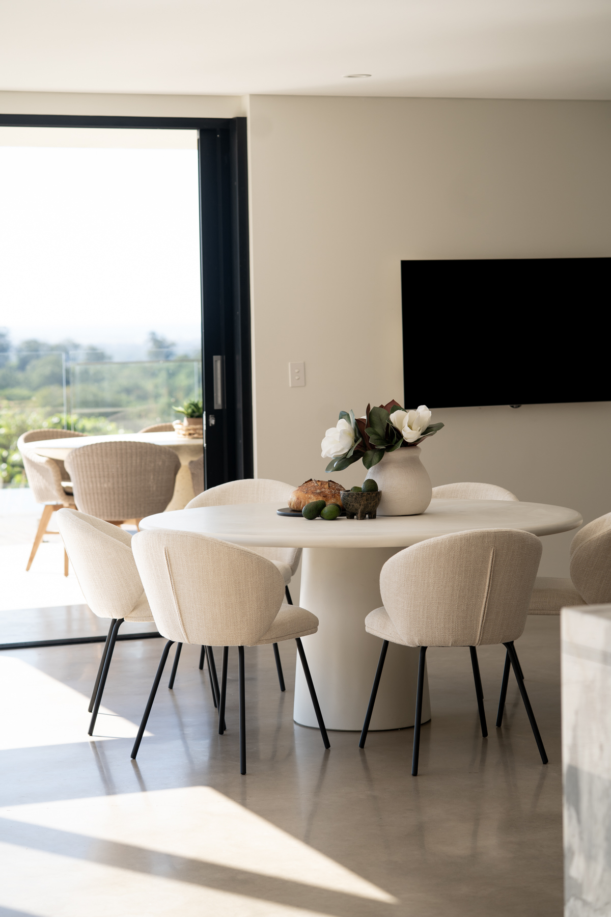 Anders Dining Chair - Natural Upholstery with Black Legs - Image 28