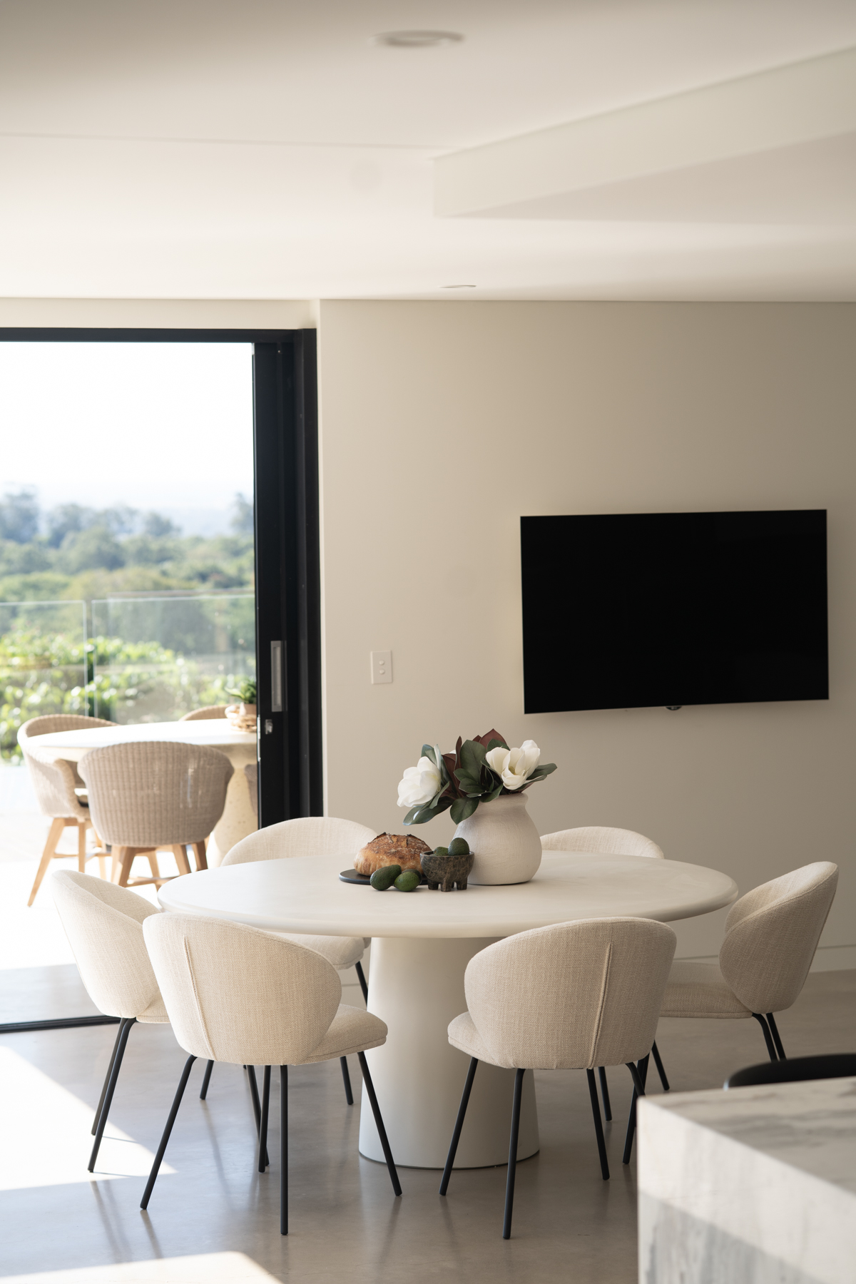 Anders Dining Chair - Natural Upholstery with Black Legs - Image 30