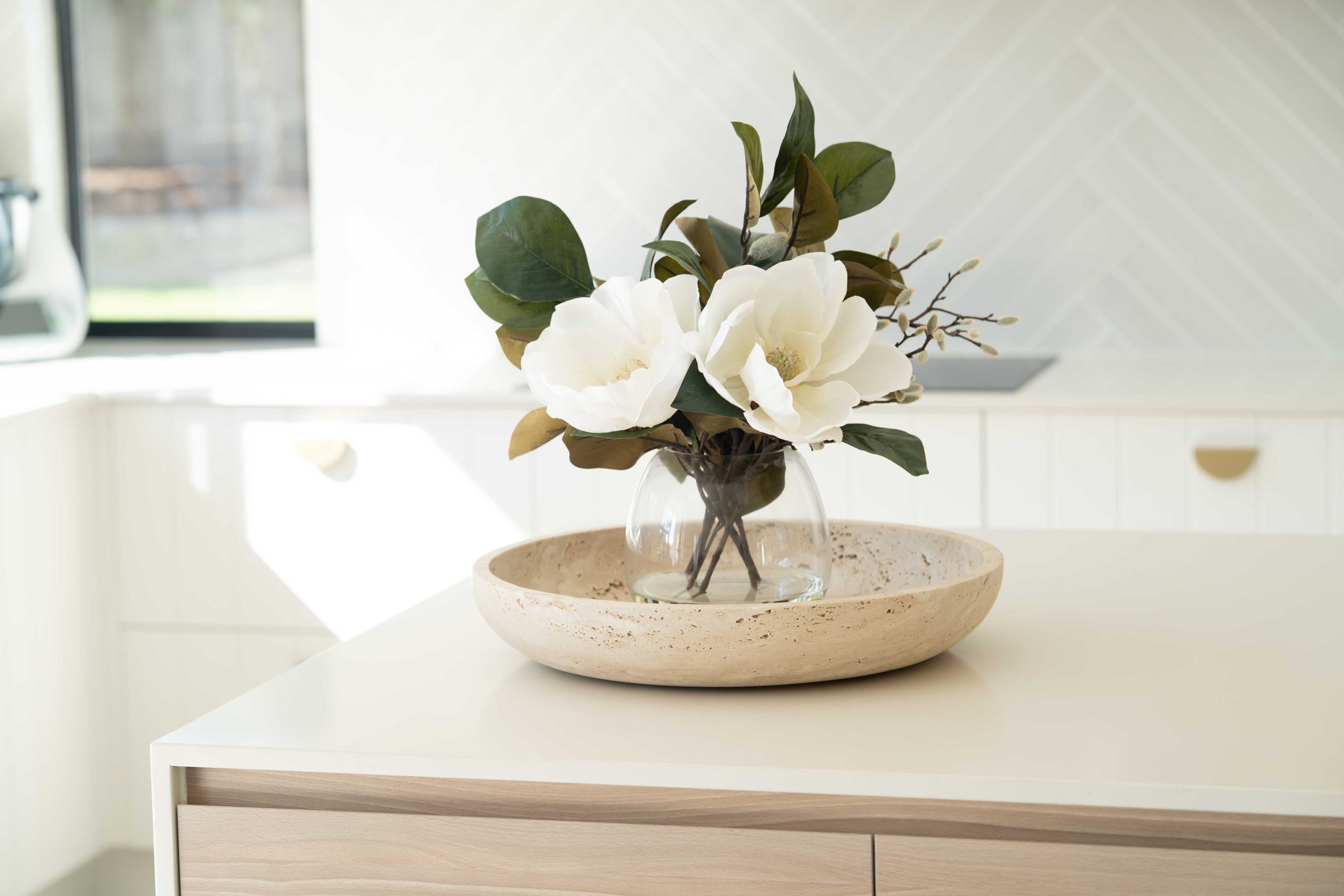Jillian Fruit Bowl - Travertine - Image 9