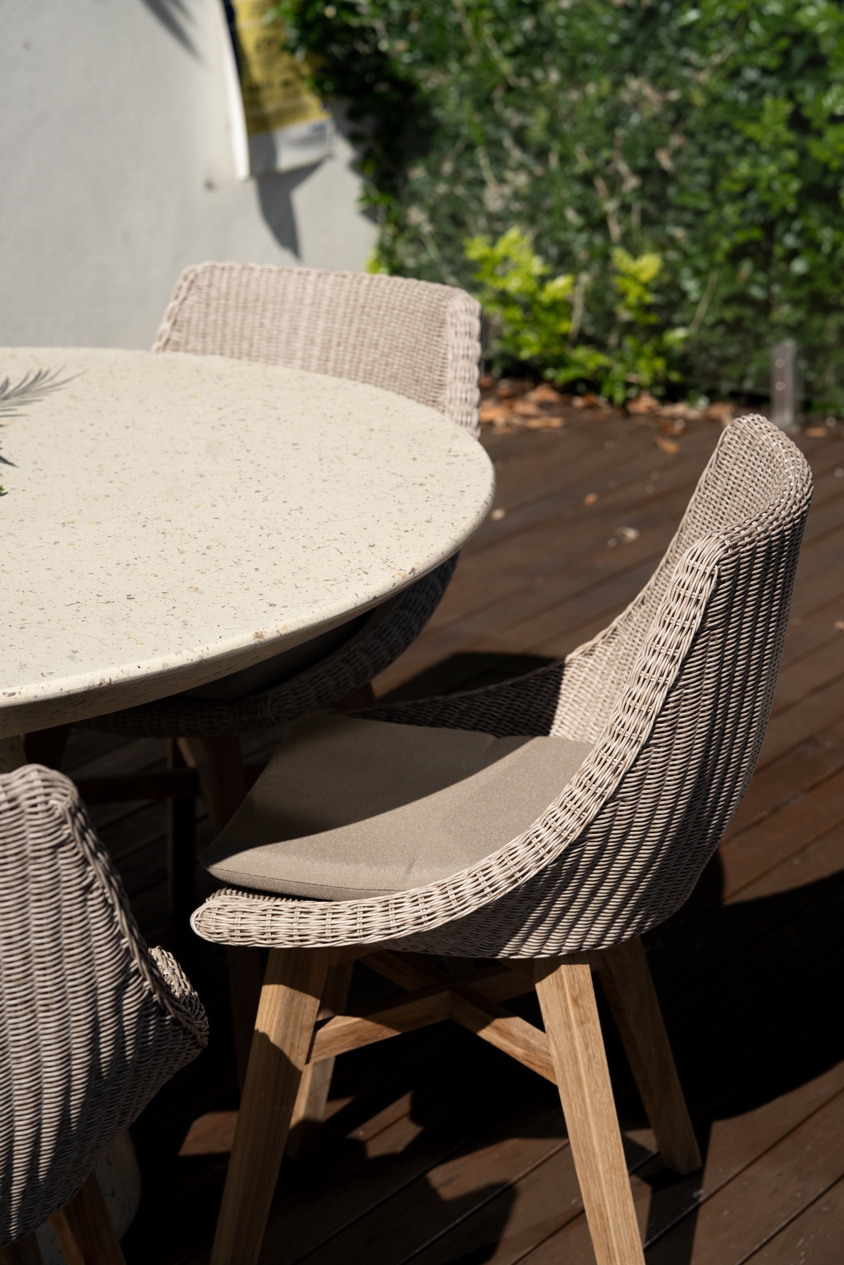 Oceanic Outdoor Dining Chair - Mushroom - Image 2