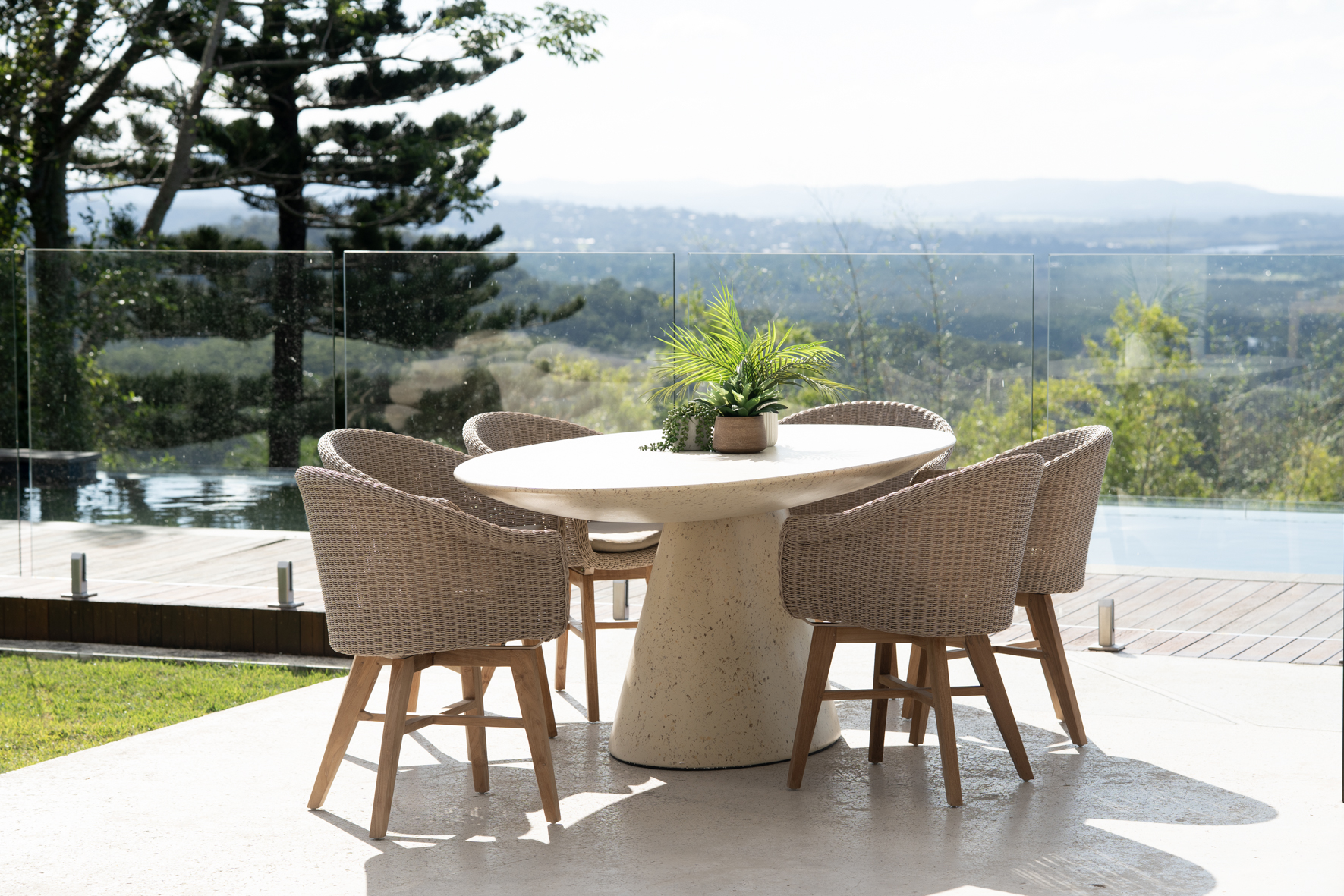 Clara Oval Dining Table - 220cm - Image 2