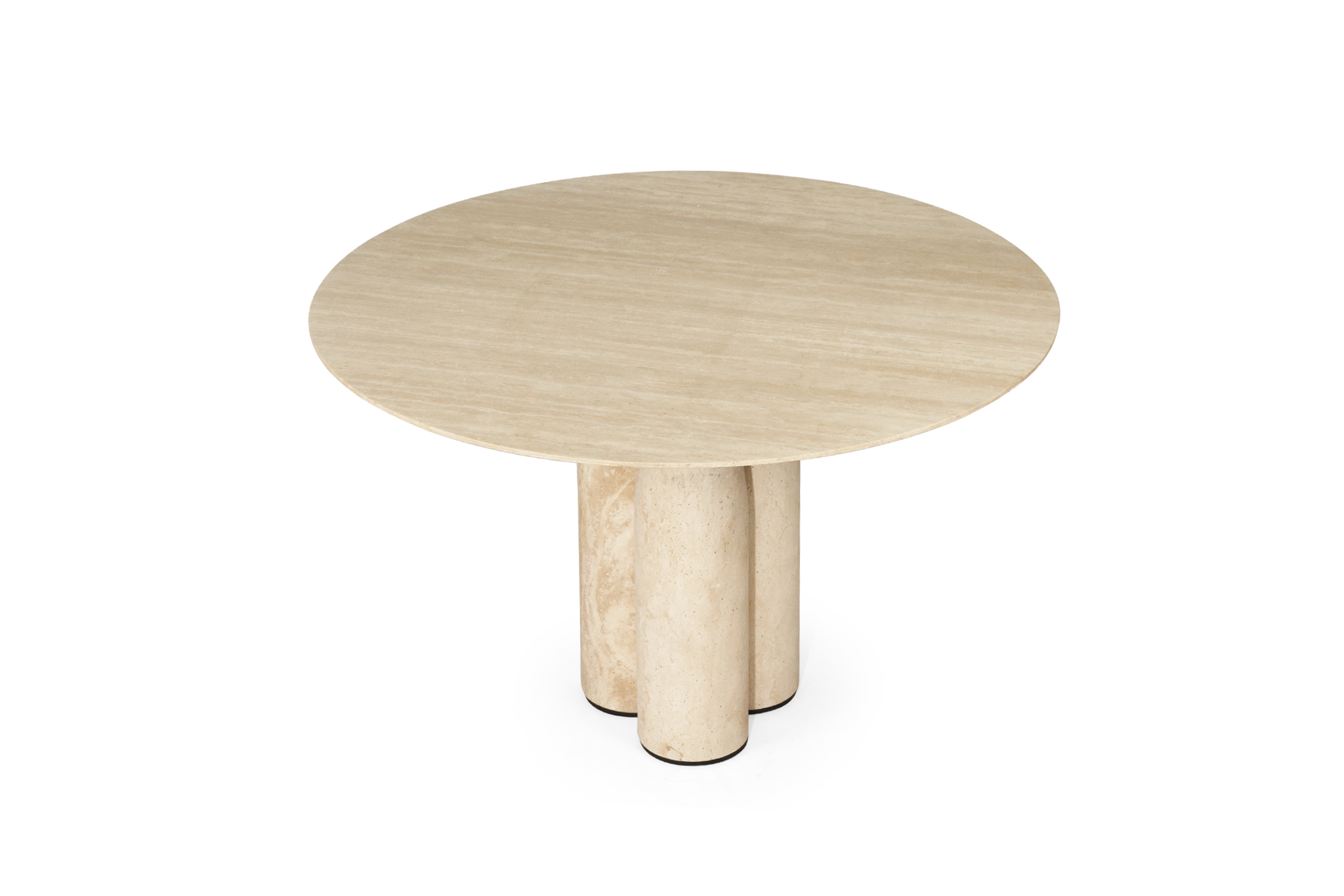 Elio Travertine Dining Table - 130cm - Image 4