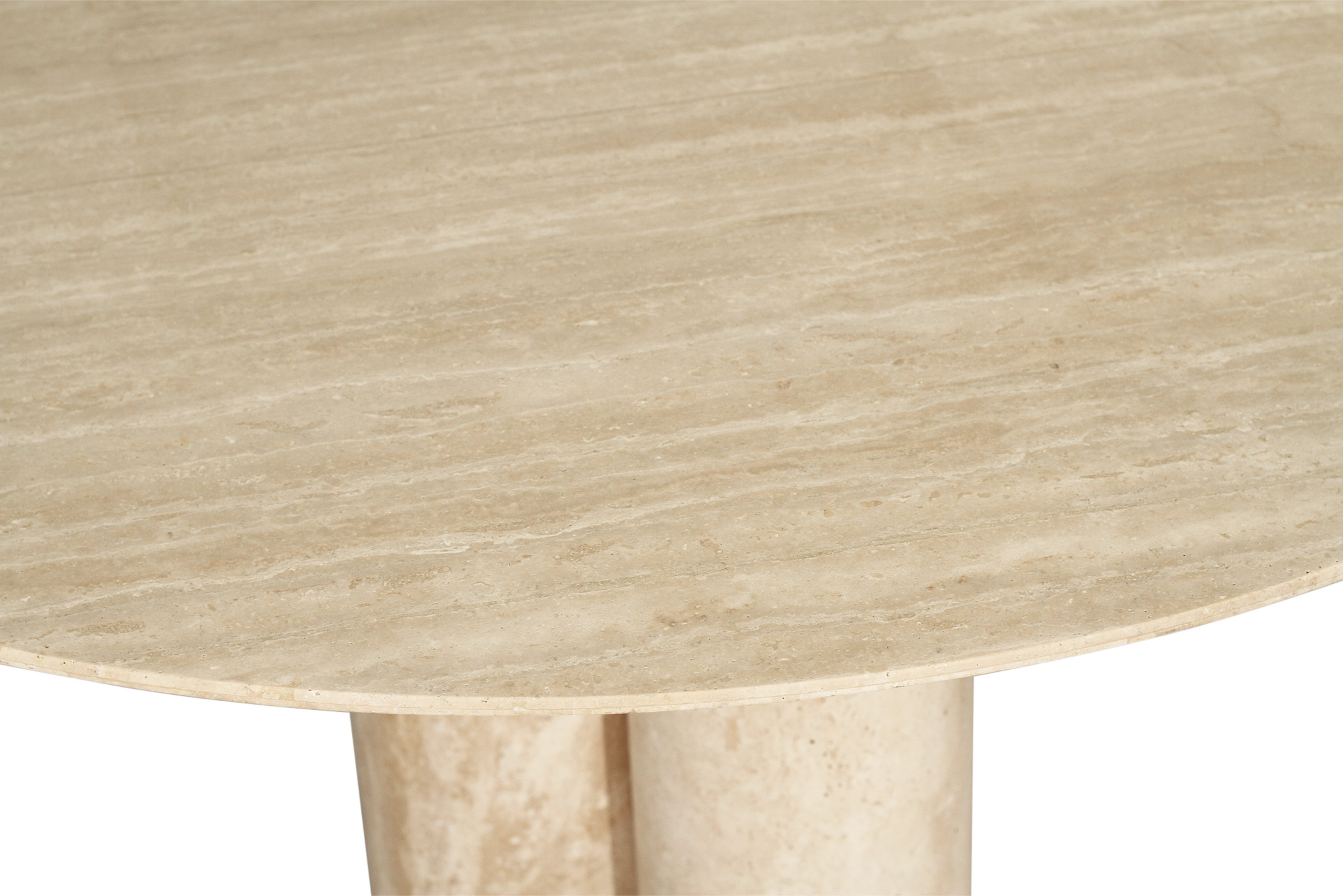 Elio Travertine Dining Table - 130cm - Image 7