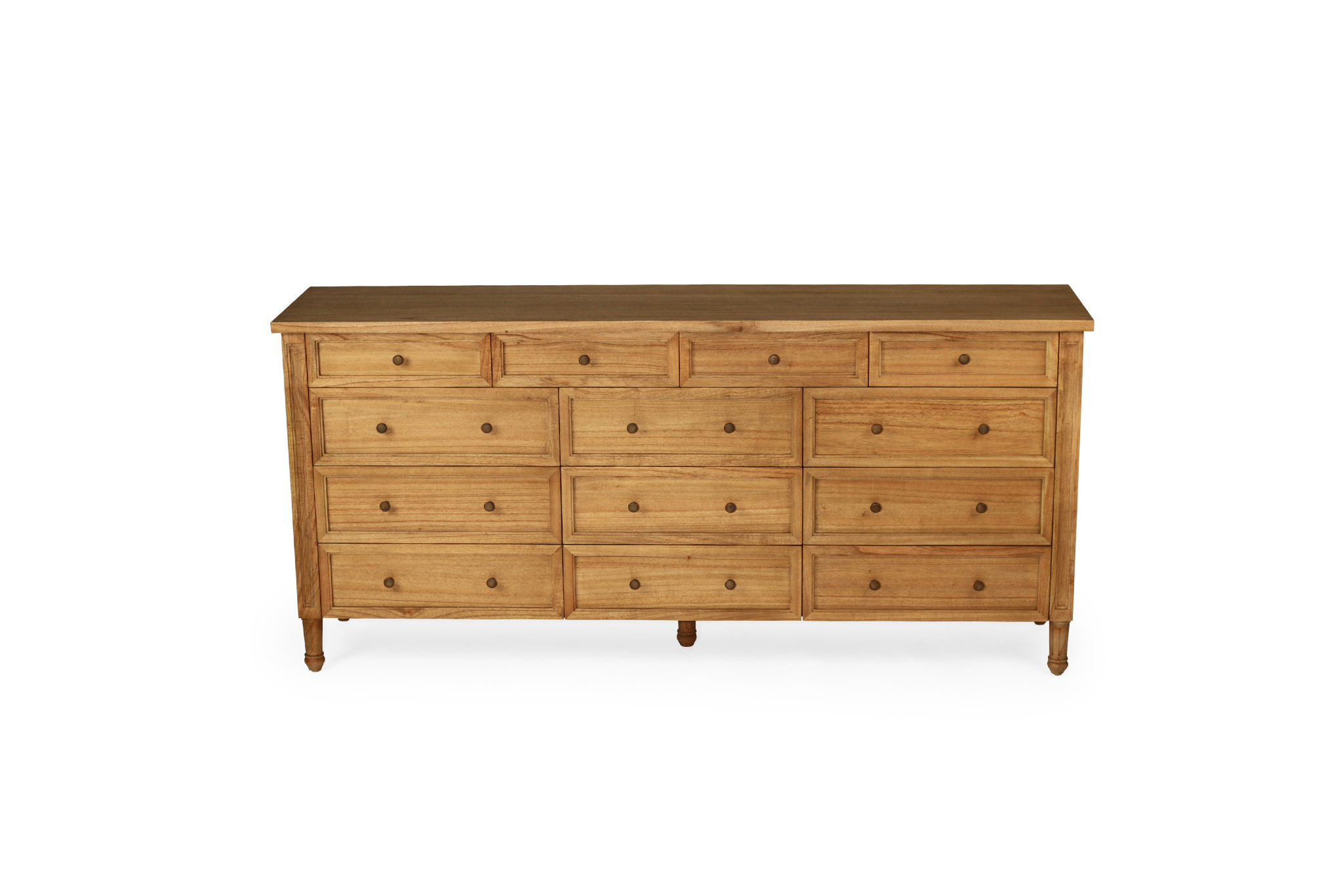 Hamilton Dresser - 13 Drawer - Weathered Oak - Image 3