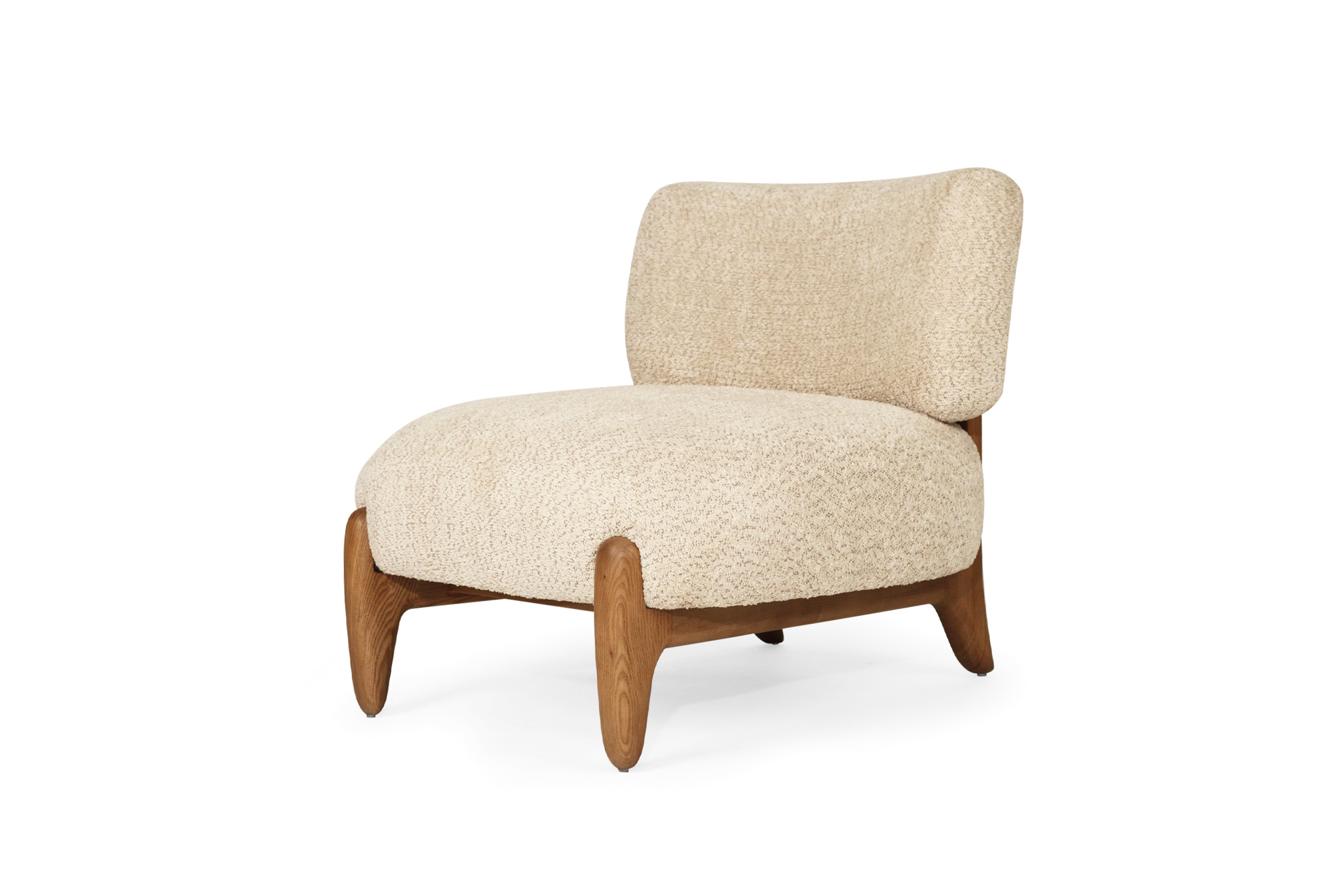 Iris Occasional Chair - Natural on Caramel Frame