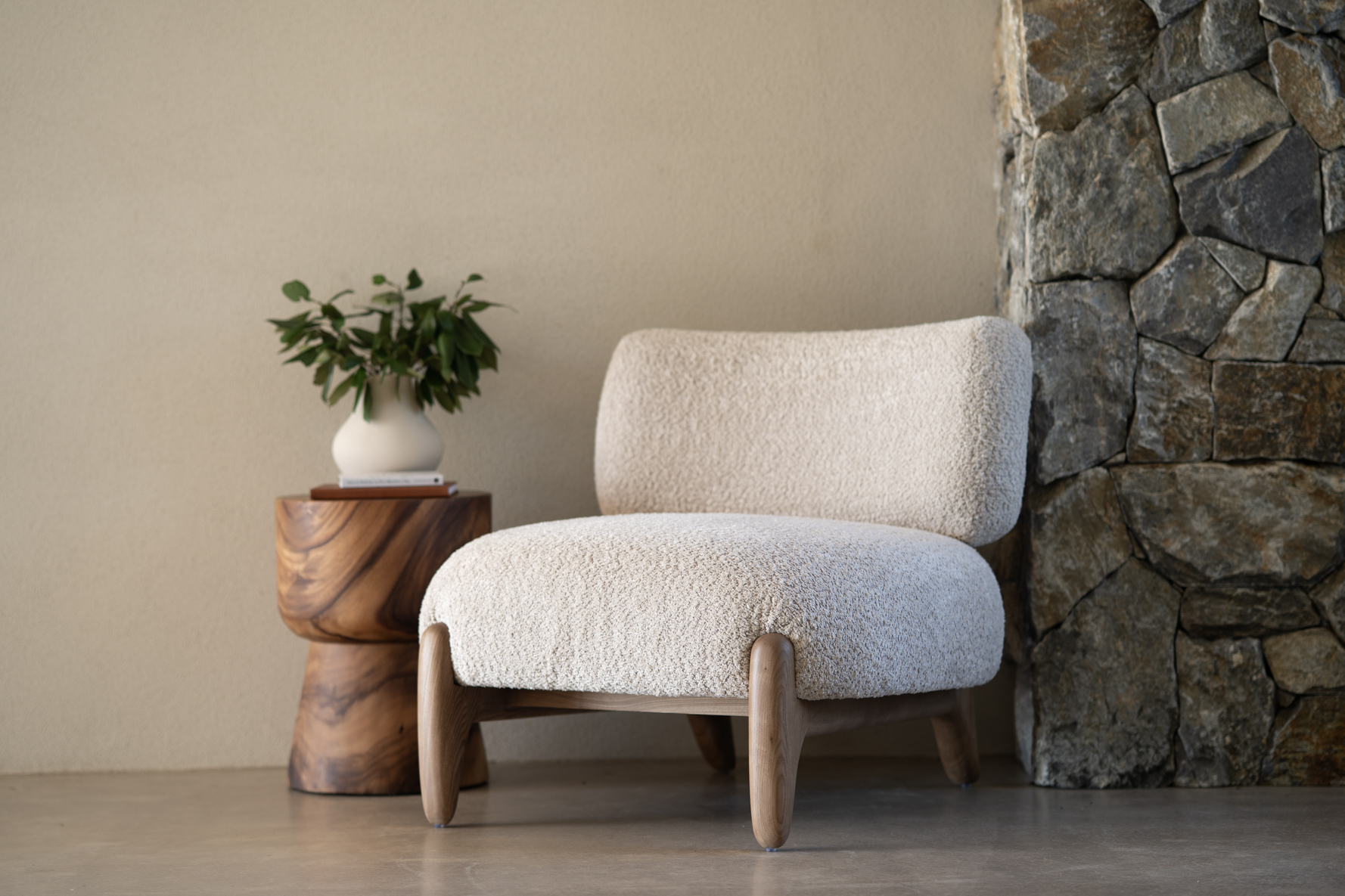 Iris Occasional Chair - Natural on Caramel Frame - Image 2