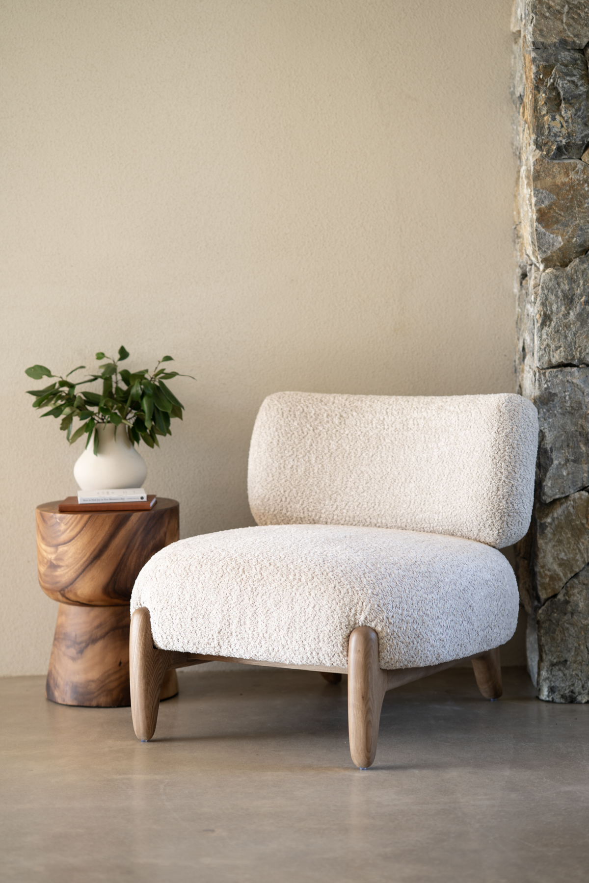 Iris Occasional Chair - Natural on Caramel Frame - Image 10