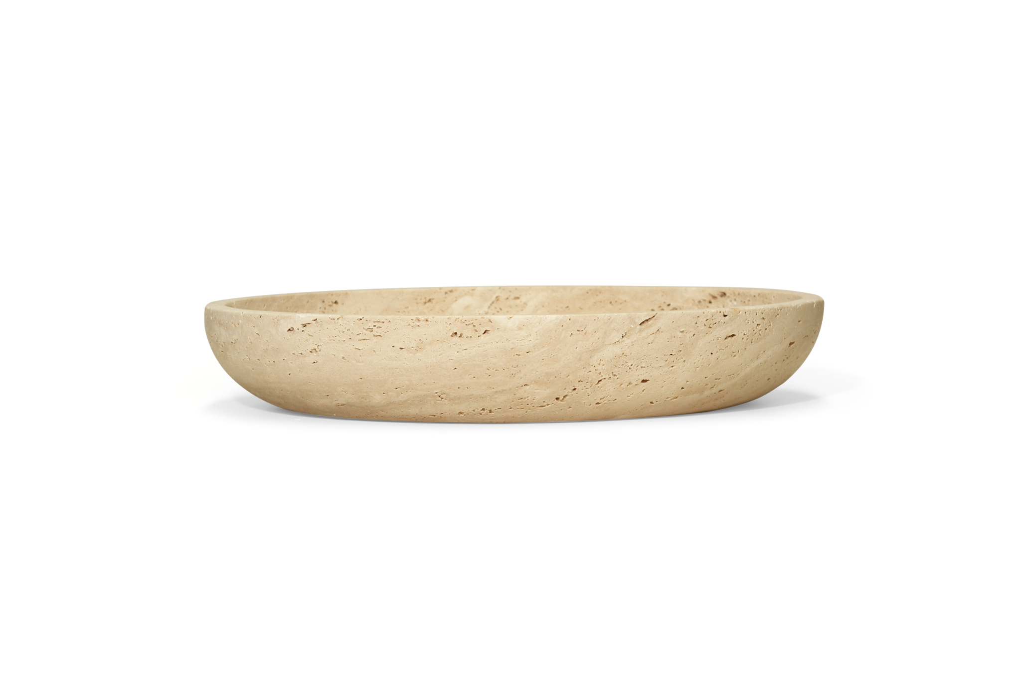 Jillian Fruit Bowl - Travertine