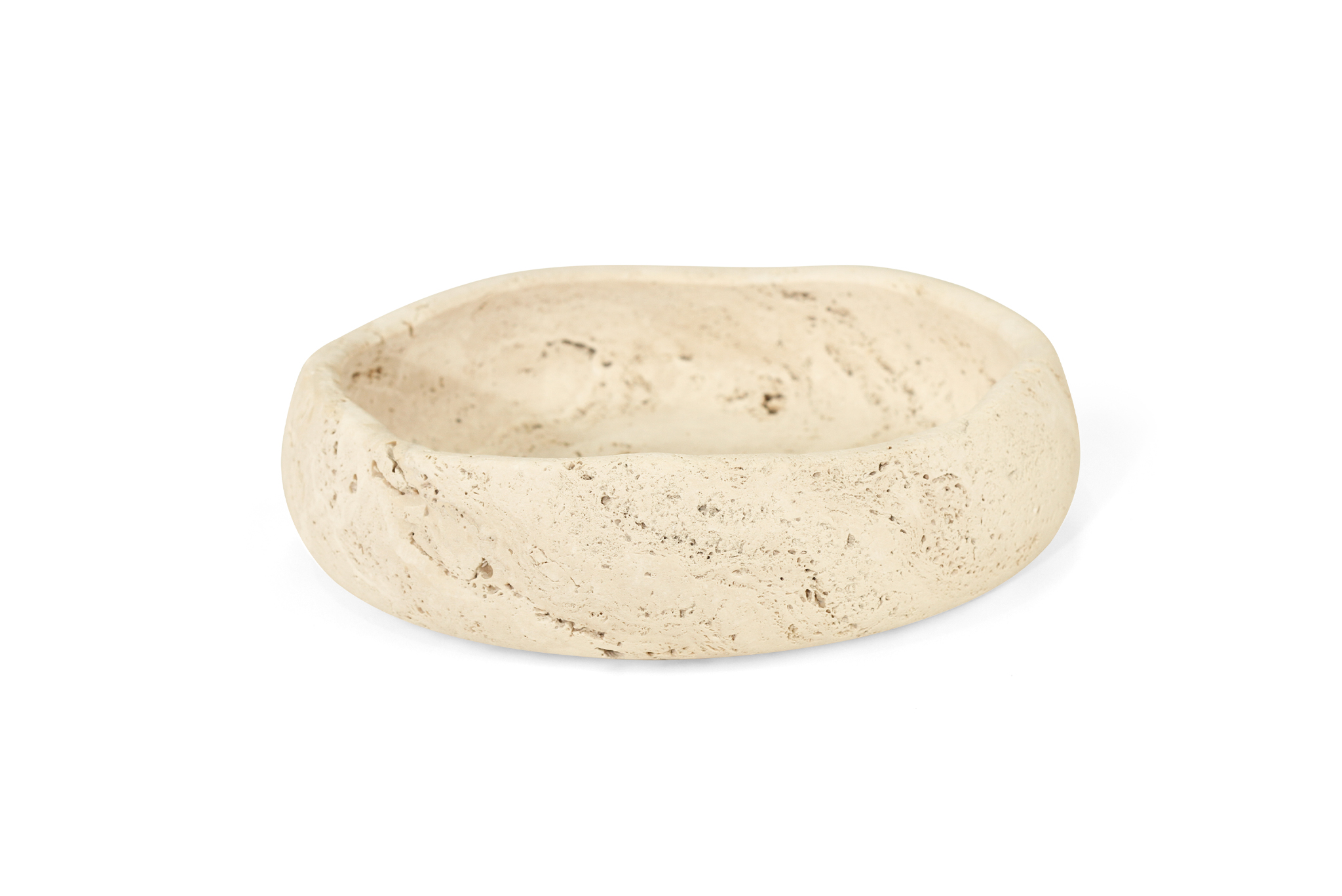 Jillian Organic Fruit Bowl - Large - Travertine - Image 3
