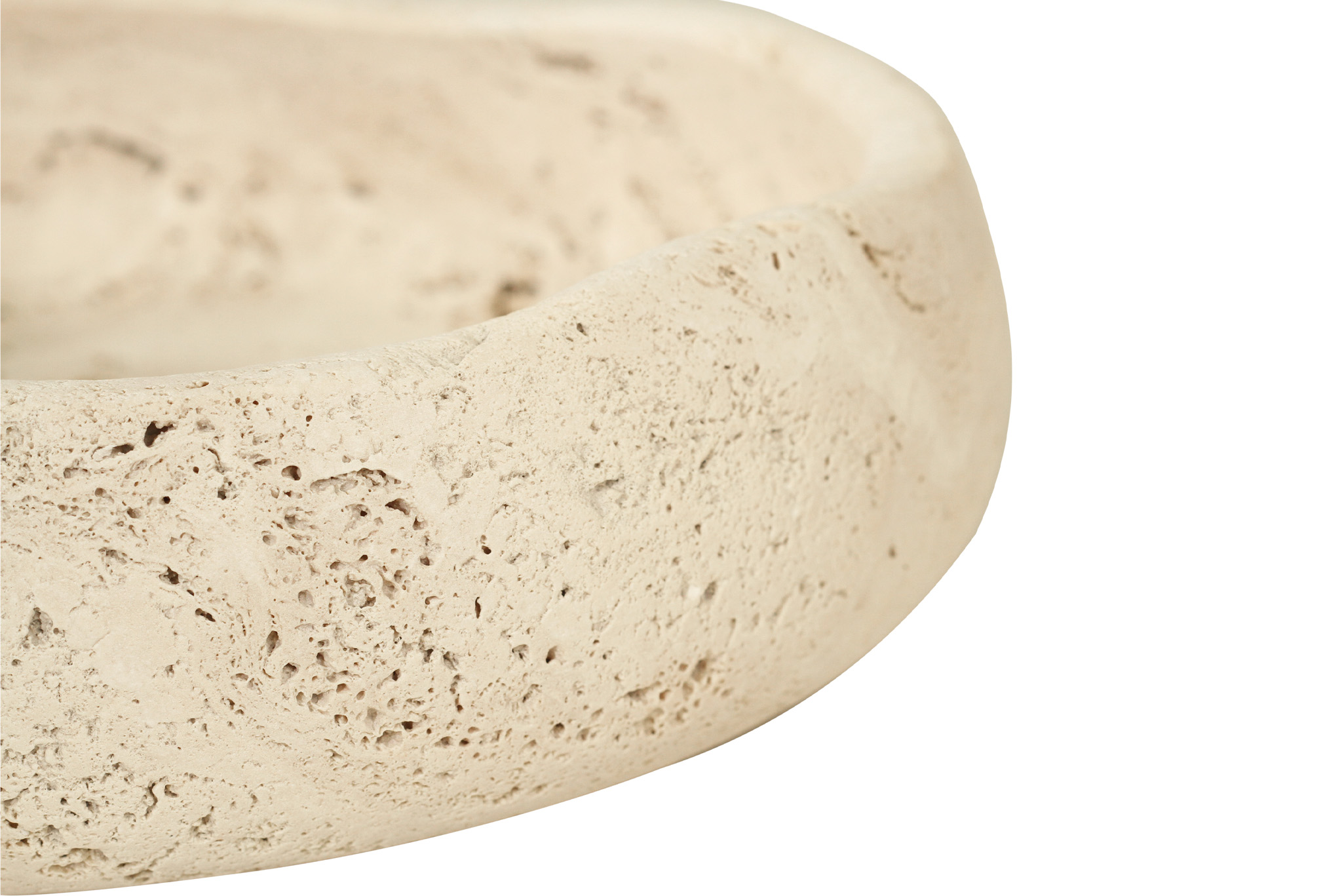 Jillian Organic Fruit Bowl - Large - Travertine - Image 7