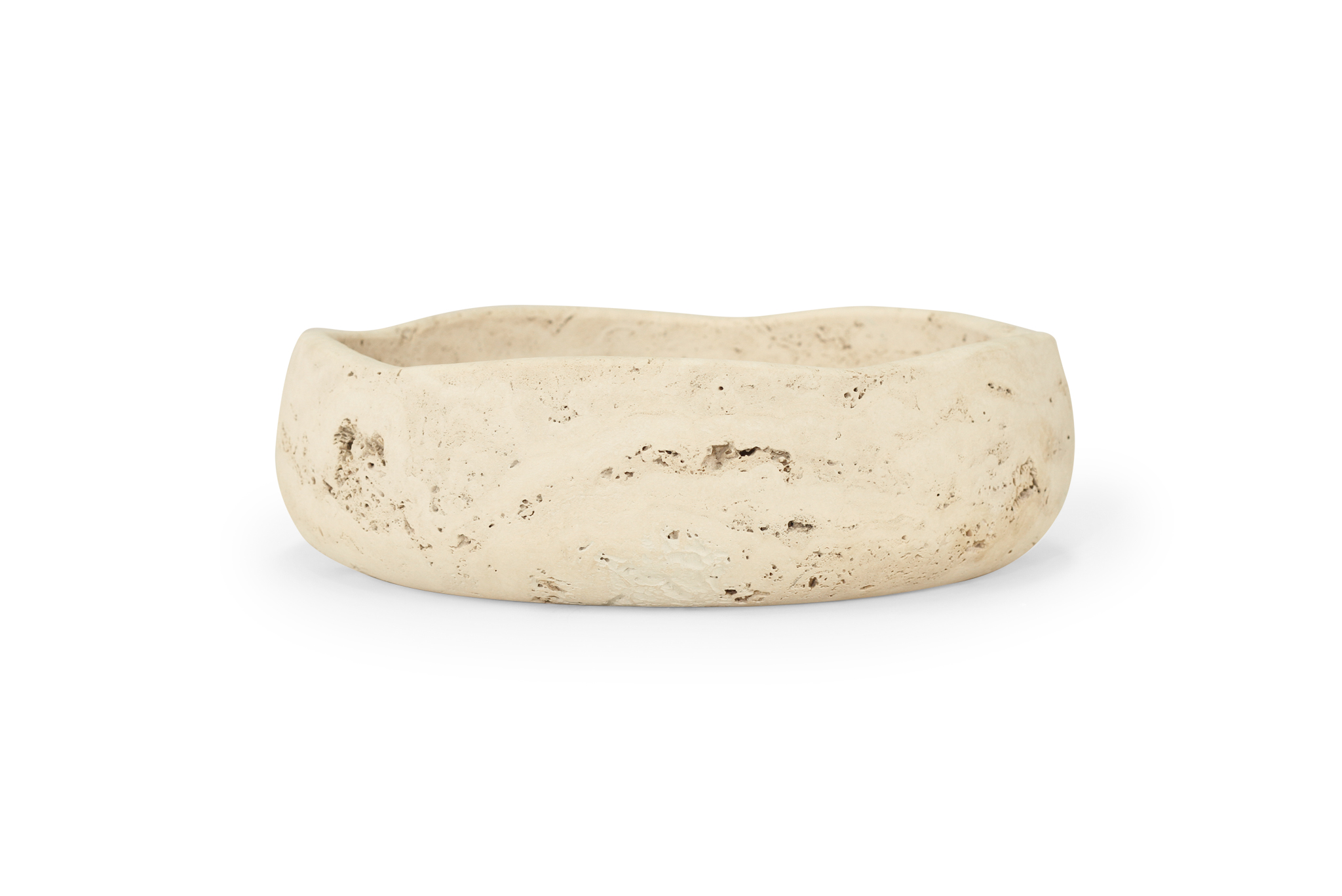 Jillian Organic Fruit Bowl - Small - Travertine