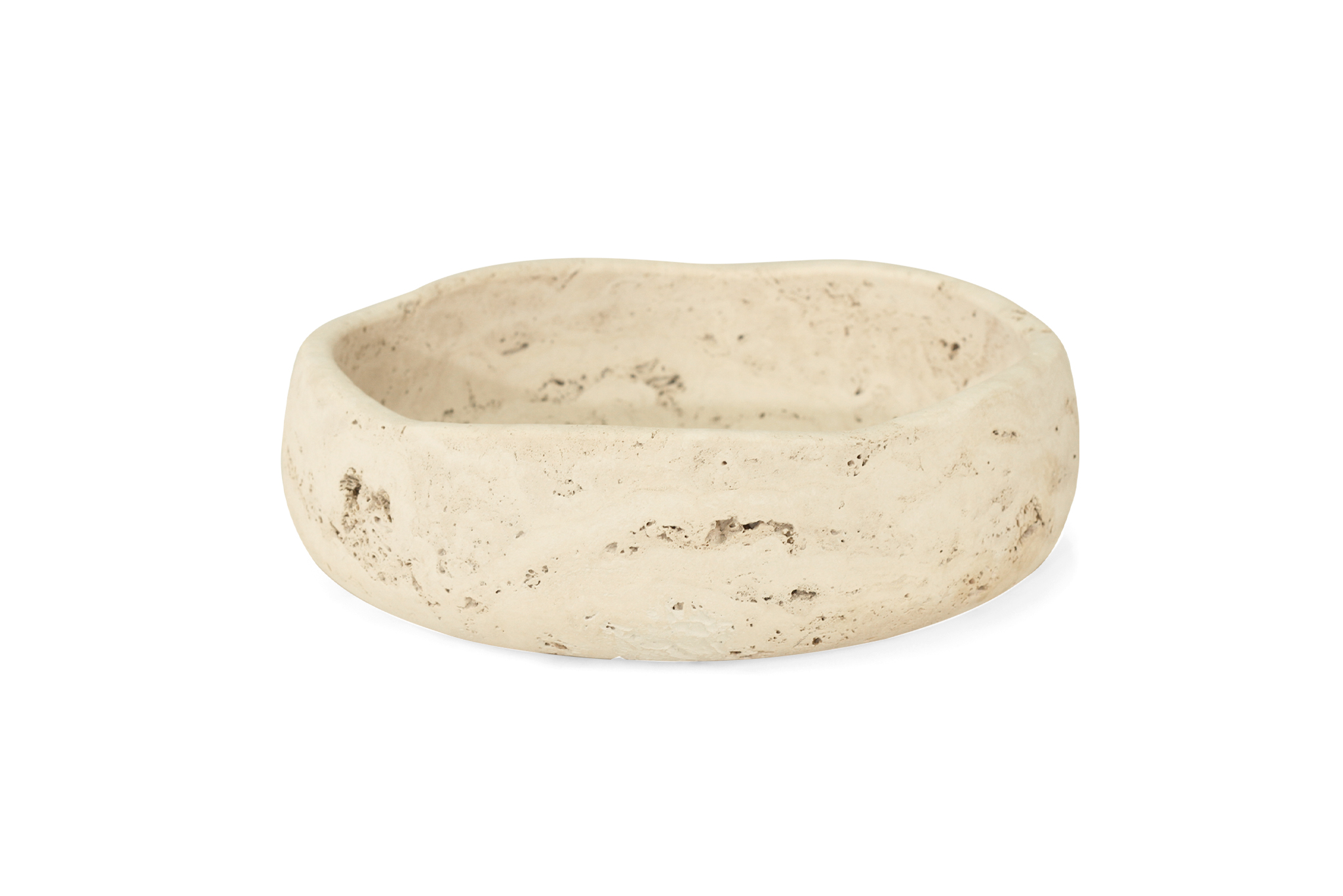 Jillian Organic Fruit Bowl - Small - Travertine - Image 4