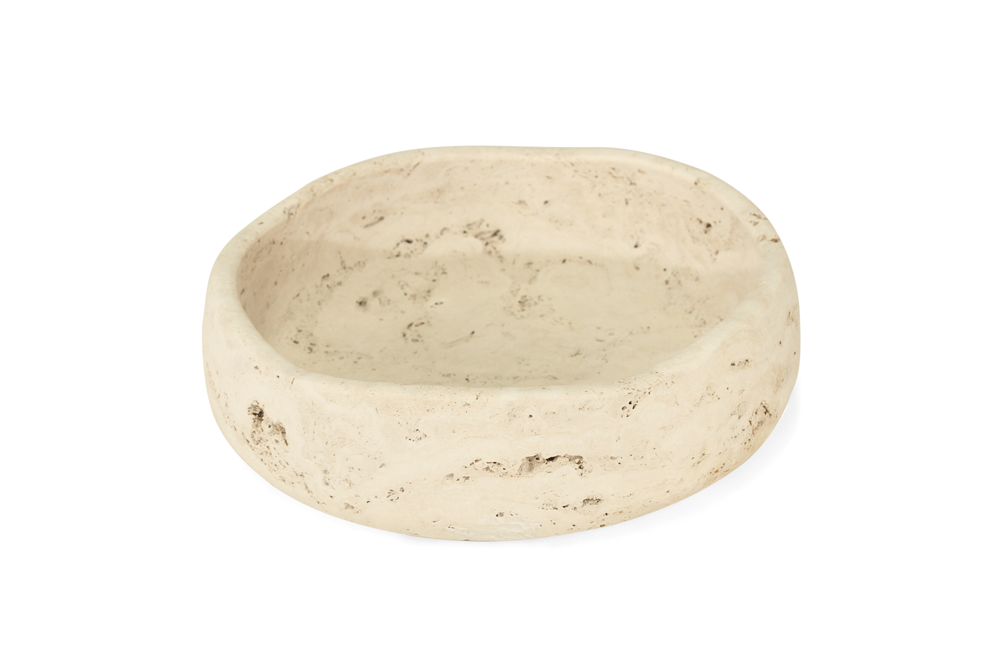 Jillian Organic Fruit Bowl - Small - Travertine - Image 3