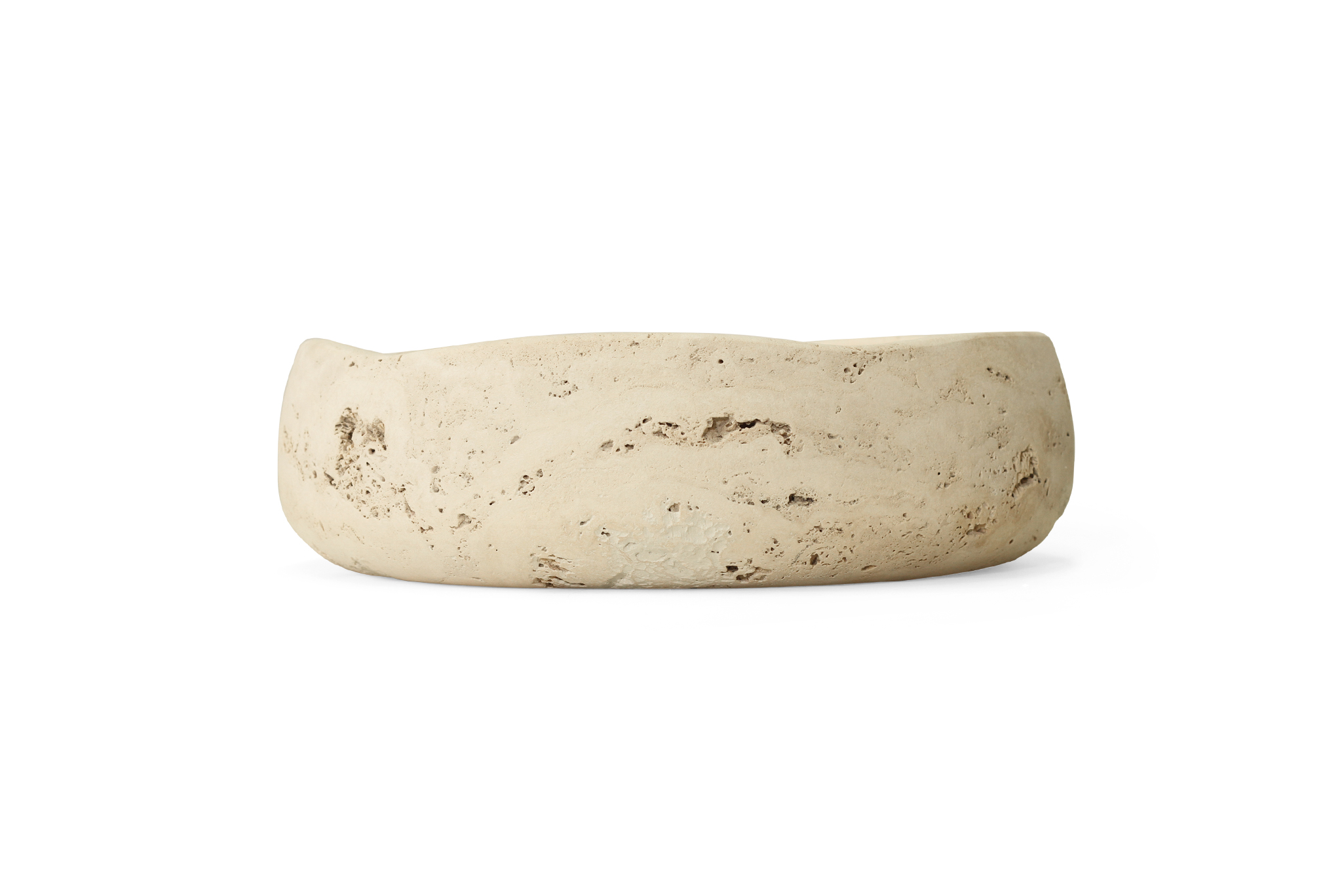 Jillian Organic Fruit Bowl - Small - Travertine - Image 5