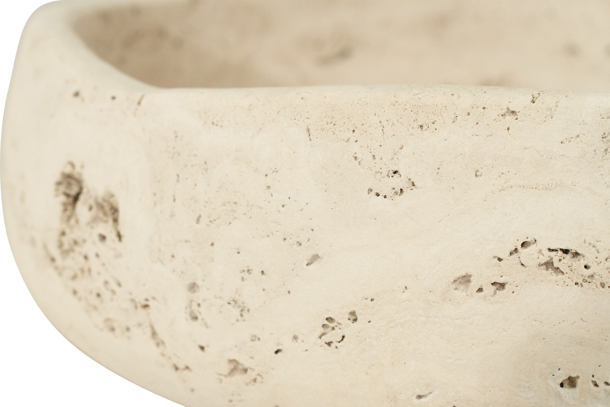 Jillian Organic Fruit Bowl - Small - Travertine - Image 6