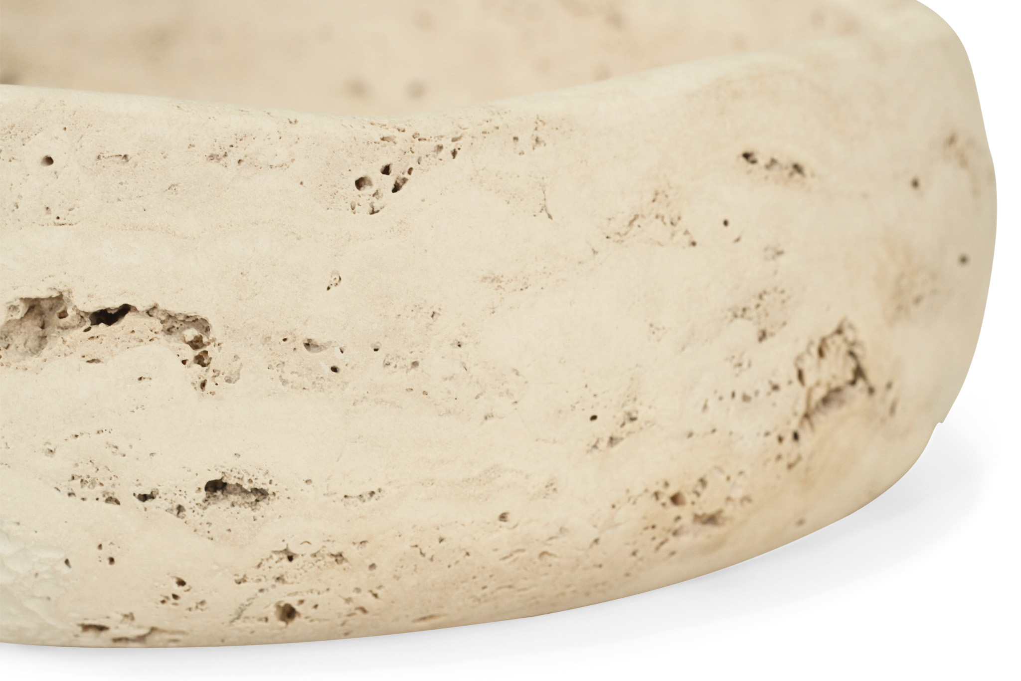 Jillian Organic Fruit Bowl - Small - Travertine - Image 7