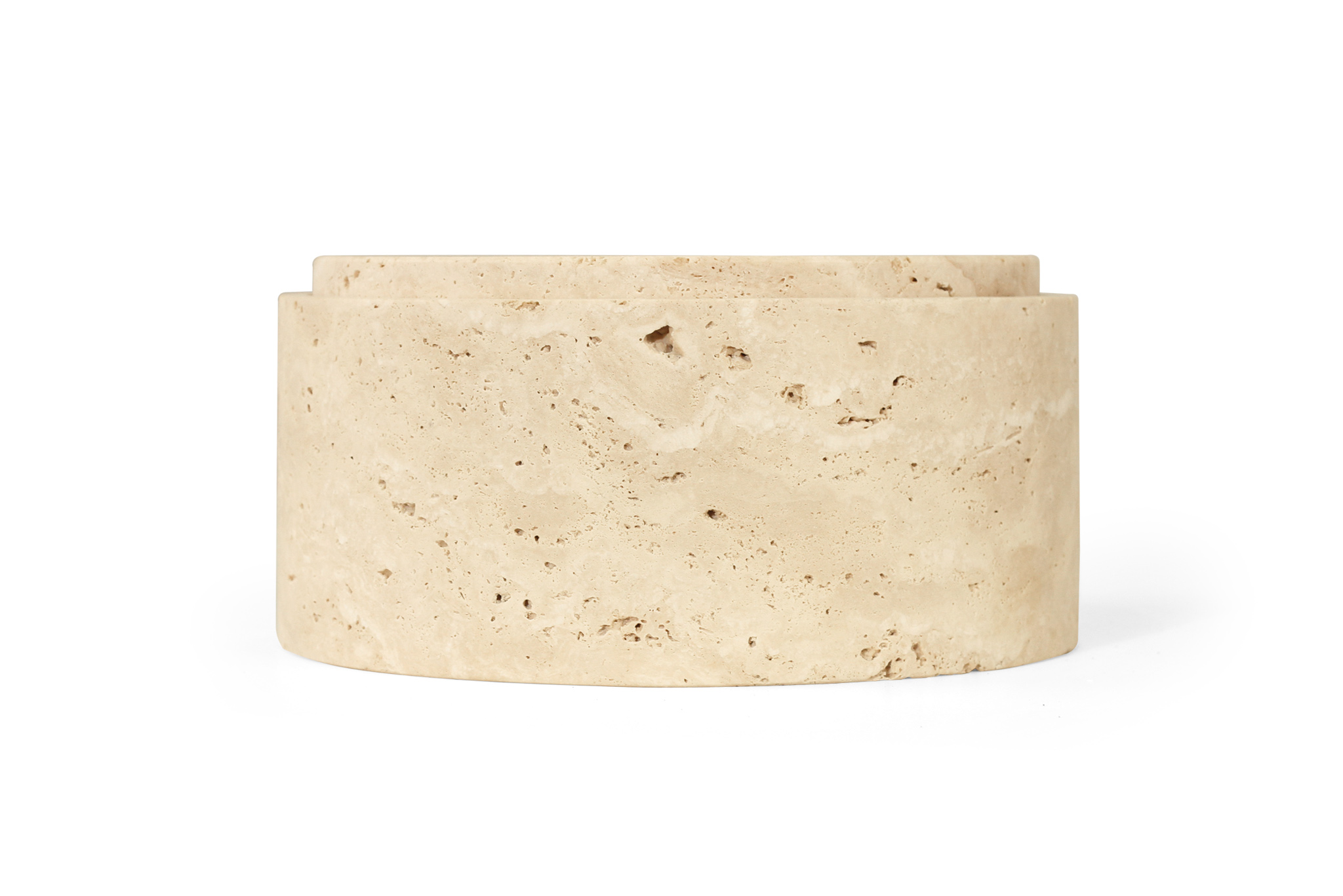 Jillian High Bowl - Travertine