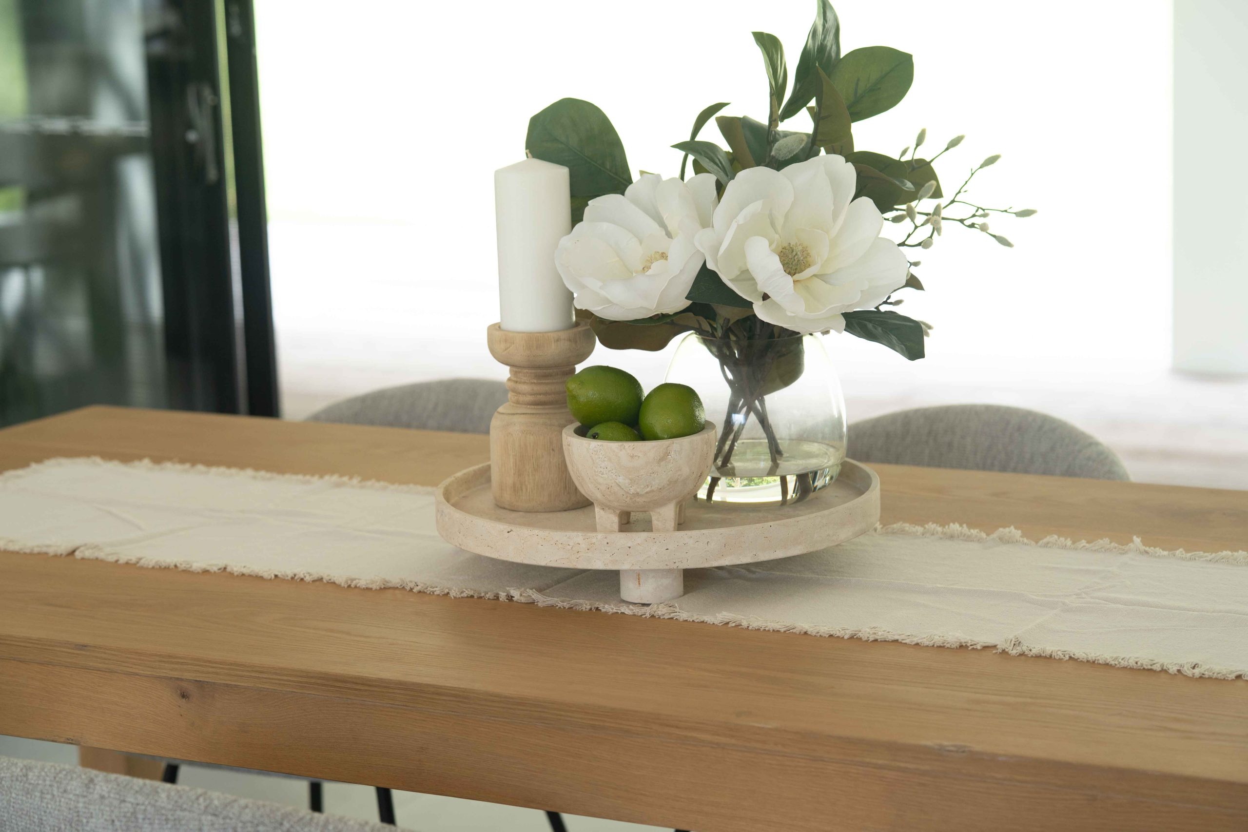 Jillian Serving Stand - Travertine - Image 9