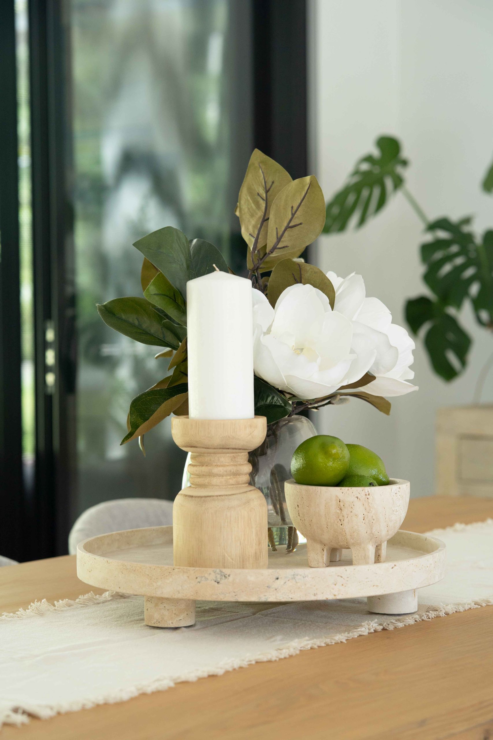 Jillian Serving Stand - Travertine - Image 10