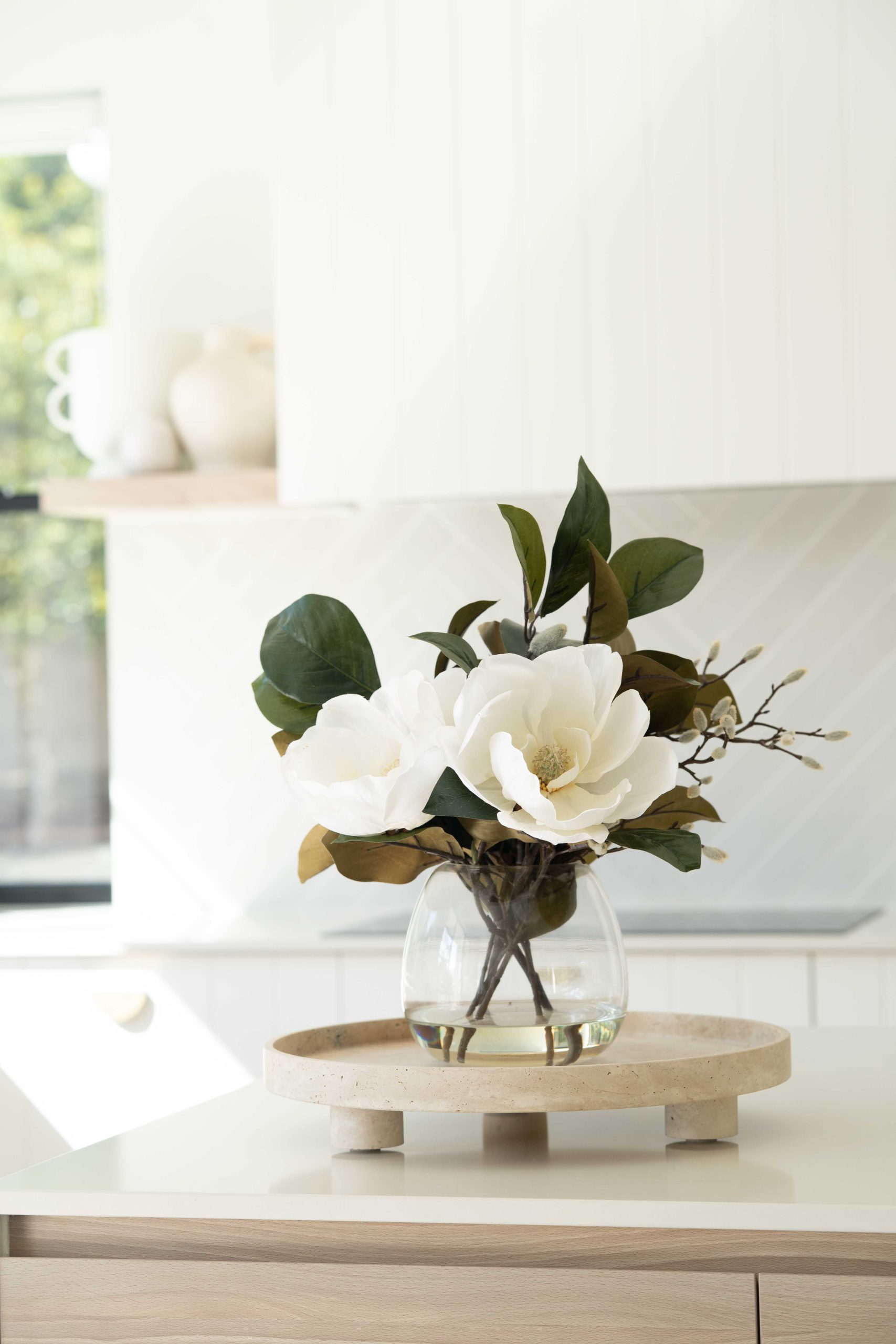 Jillian Serving Stand - Travertine - Image 2