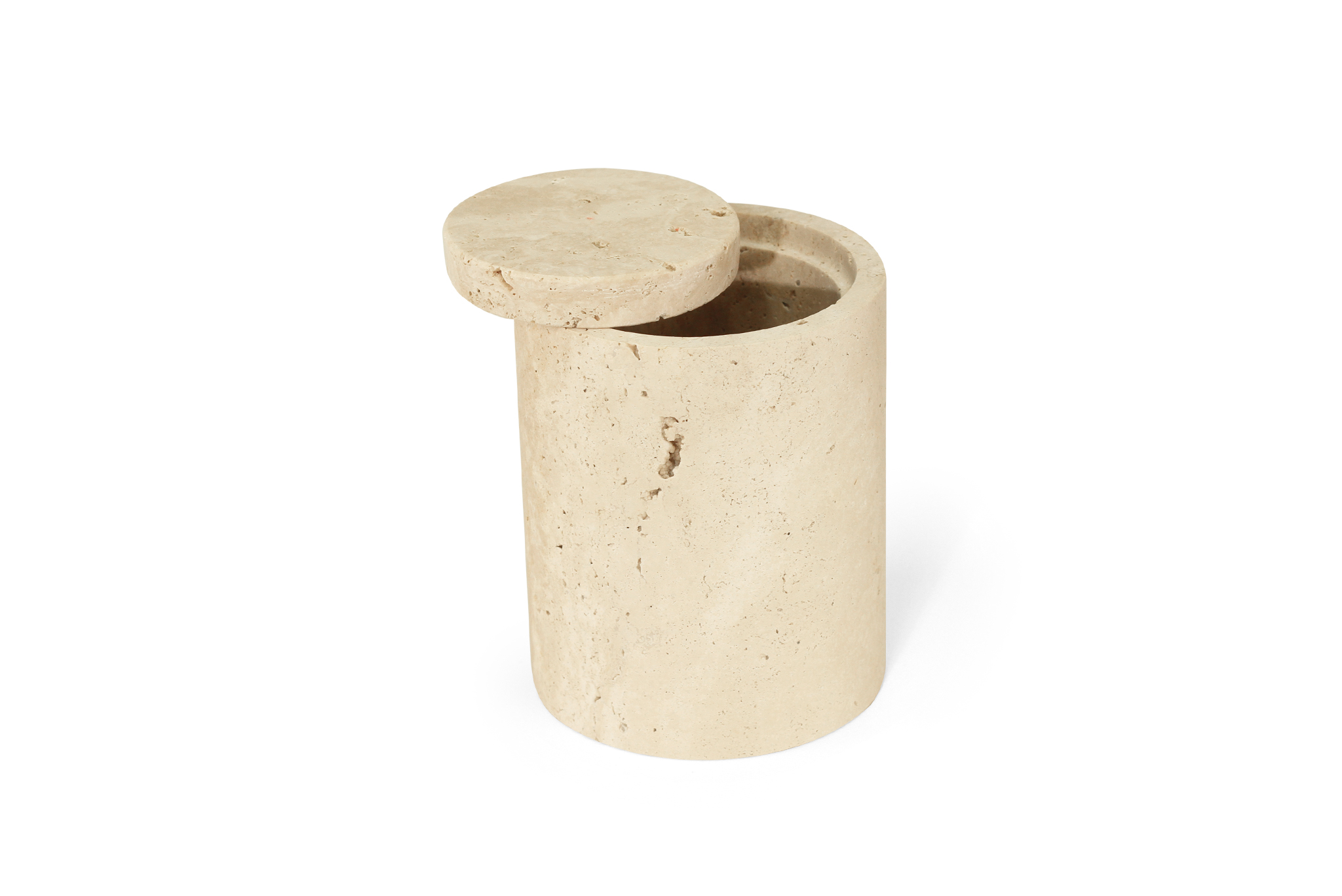 Jillian Vase - Travertine - Image 3