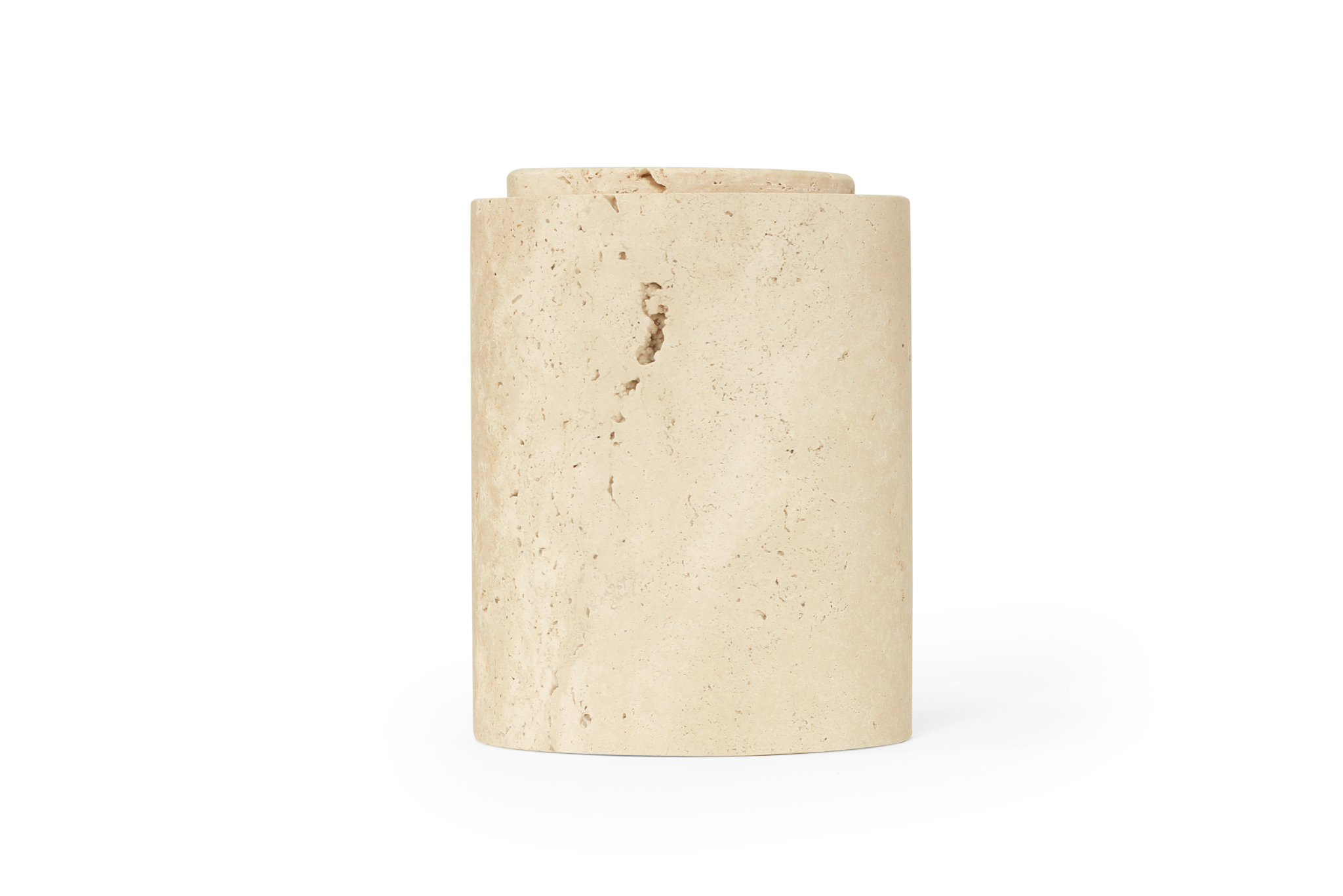 Jillian Vase - Travertine - Image 4