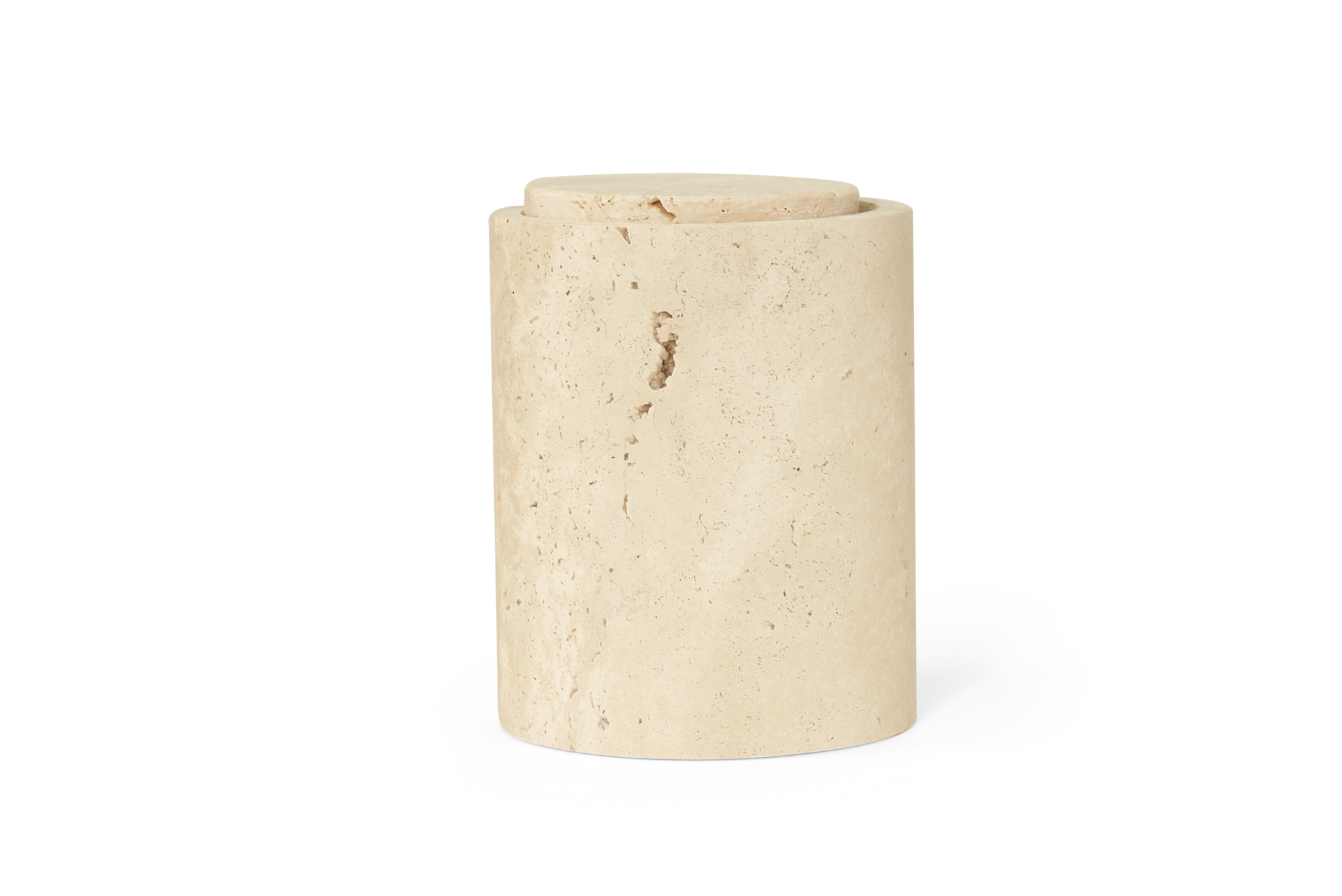 Jillian Vase - Travertine - Image 5