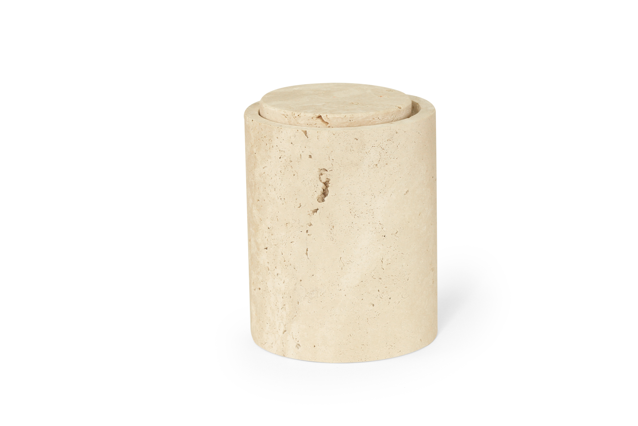 Jillian Vase - Travertine - Image 6