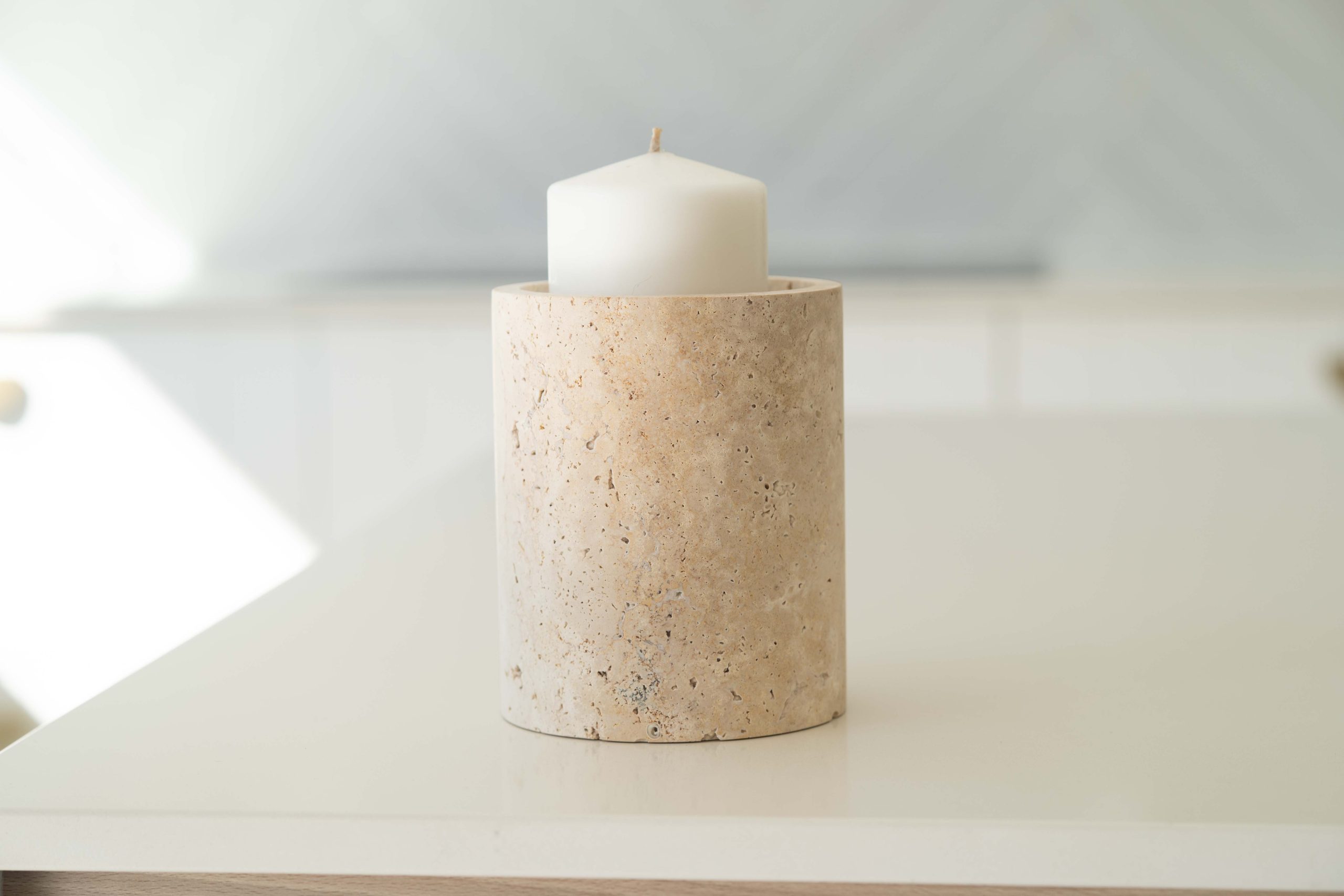 Jillian Vase - Travertine - Image 12