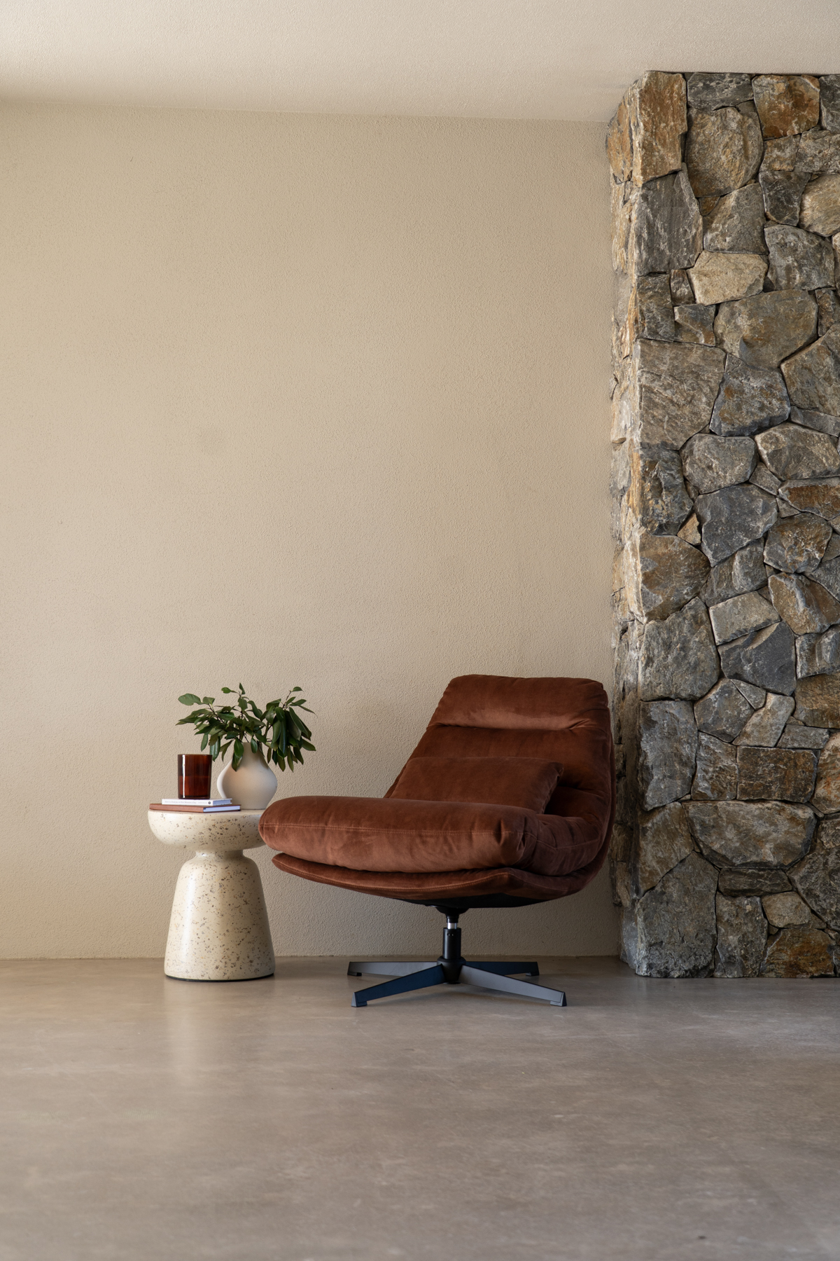 Liam Swivel Chair - Rust - Image 10